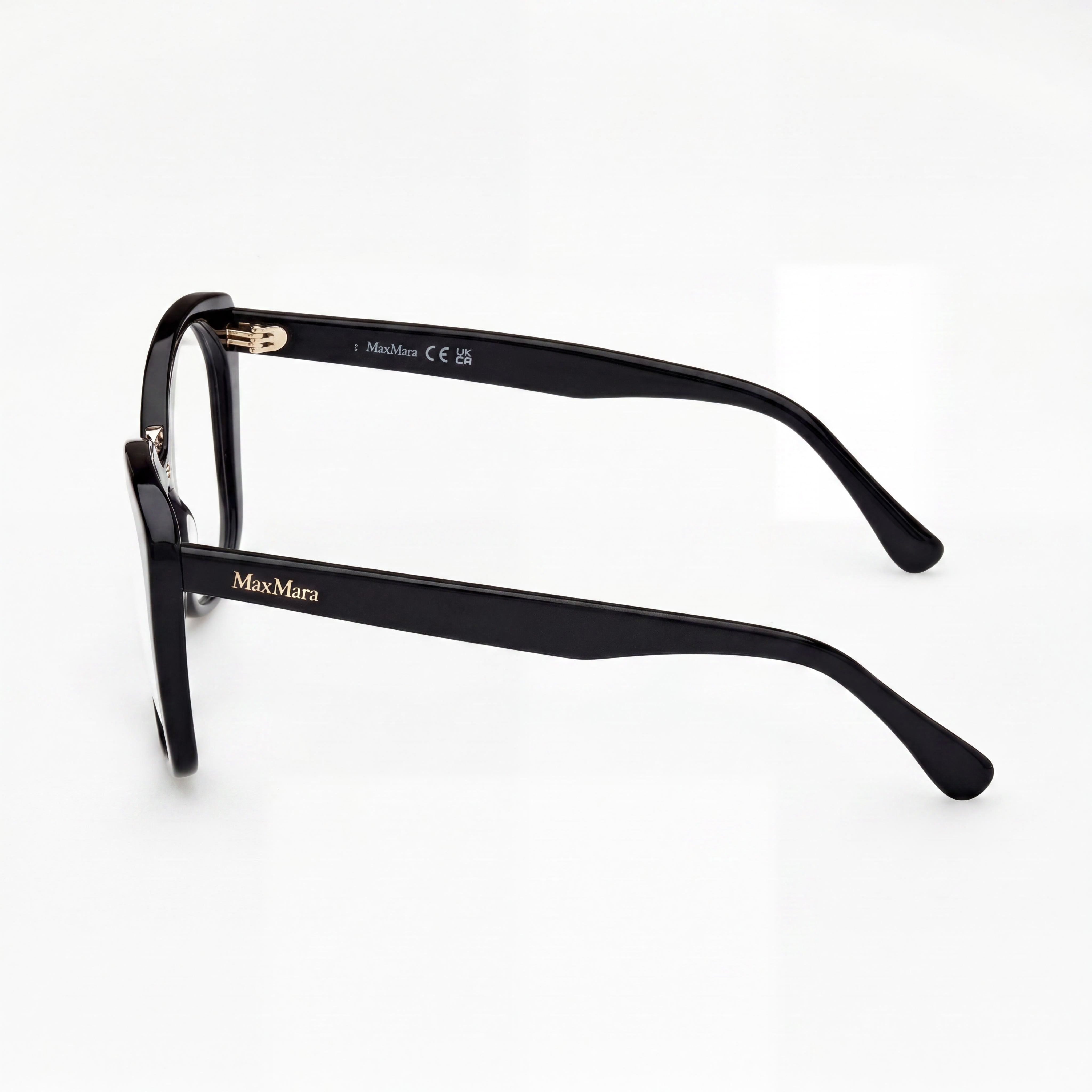 MaxMara Mm5141 Gafas para mujer Negro Brillante 57-15-140, Photo 2