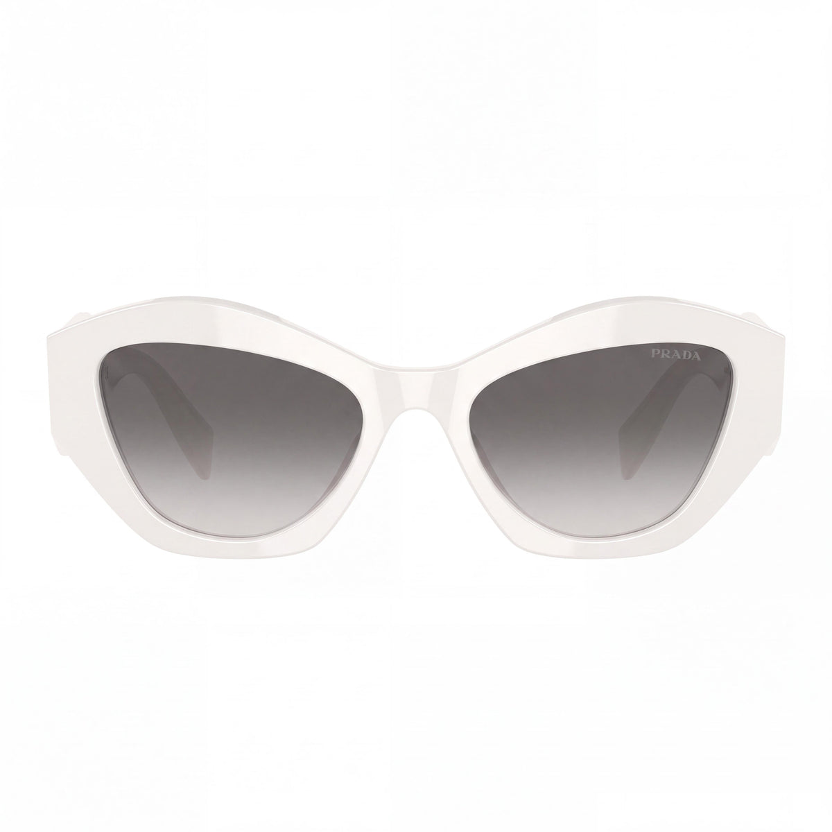 Prada 0pr 07ys Women's White Grey Shaded Polycarbonate Frame Grey Shaded Non-Polarized 100% UV Protection 53mm, Photo 2