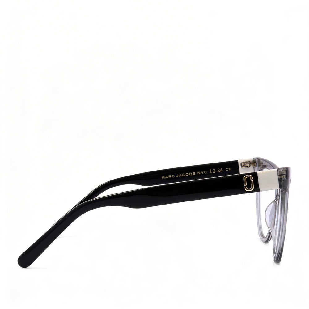 Marc Jacobs Casual Women's Grey Black Rectangular Cellulose Frame with Polycarbonate Lenses Optical Frames 53-19-145