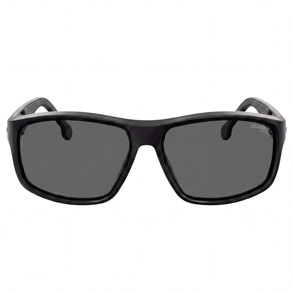 Carrera 8038/S Men's Black Grey Polyamide Frame Non-Polarized Black Lens UV Protection Sunglasses 61mm
