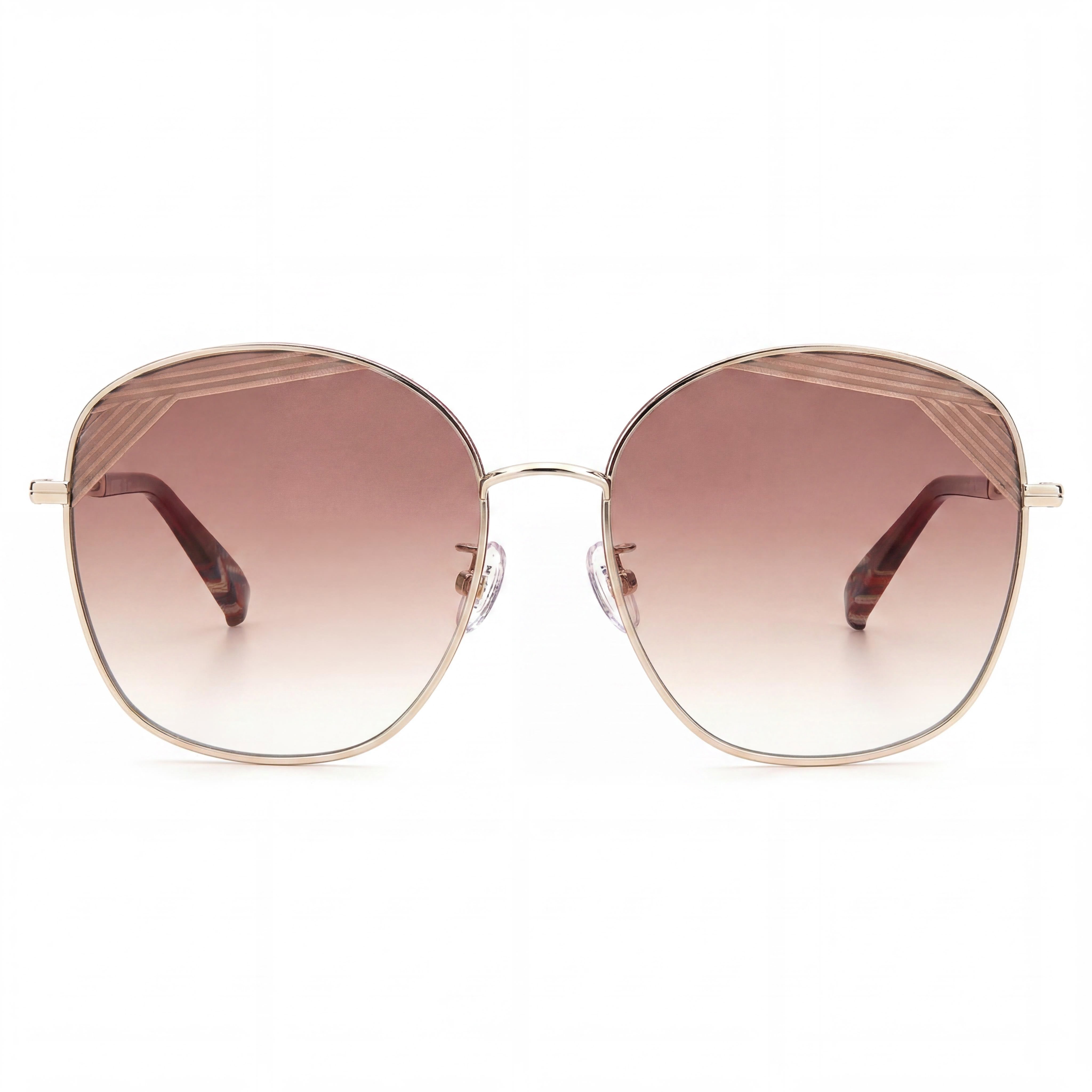 Gafas de sol Missoni Mis 0014/S para mujer, de acero aleado con degradado UV y degradado, color rojo dorado pálido, 59 mm, Photo 2