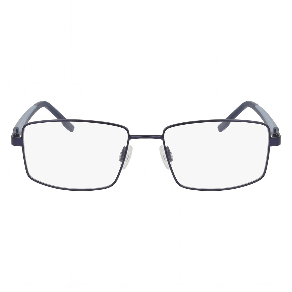 Flexon H6085 Men's Matte Navy Plastic Frame Eyeglasses with 55mm Lens, 17mm Bridge, 145mm Temple