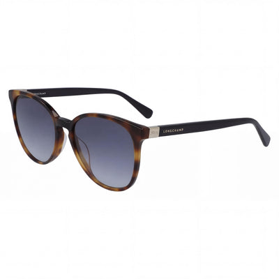 Longchamp LO647S Women's Sunglasses with Havana Blue Alloy Steel Frame and UV Protection, 53mm
