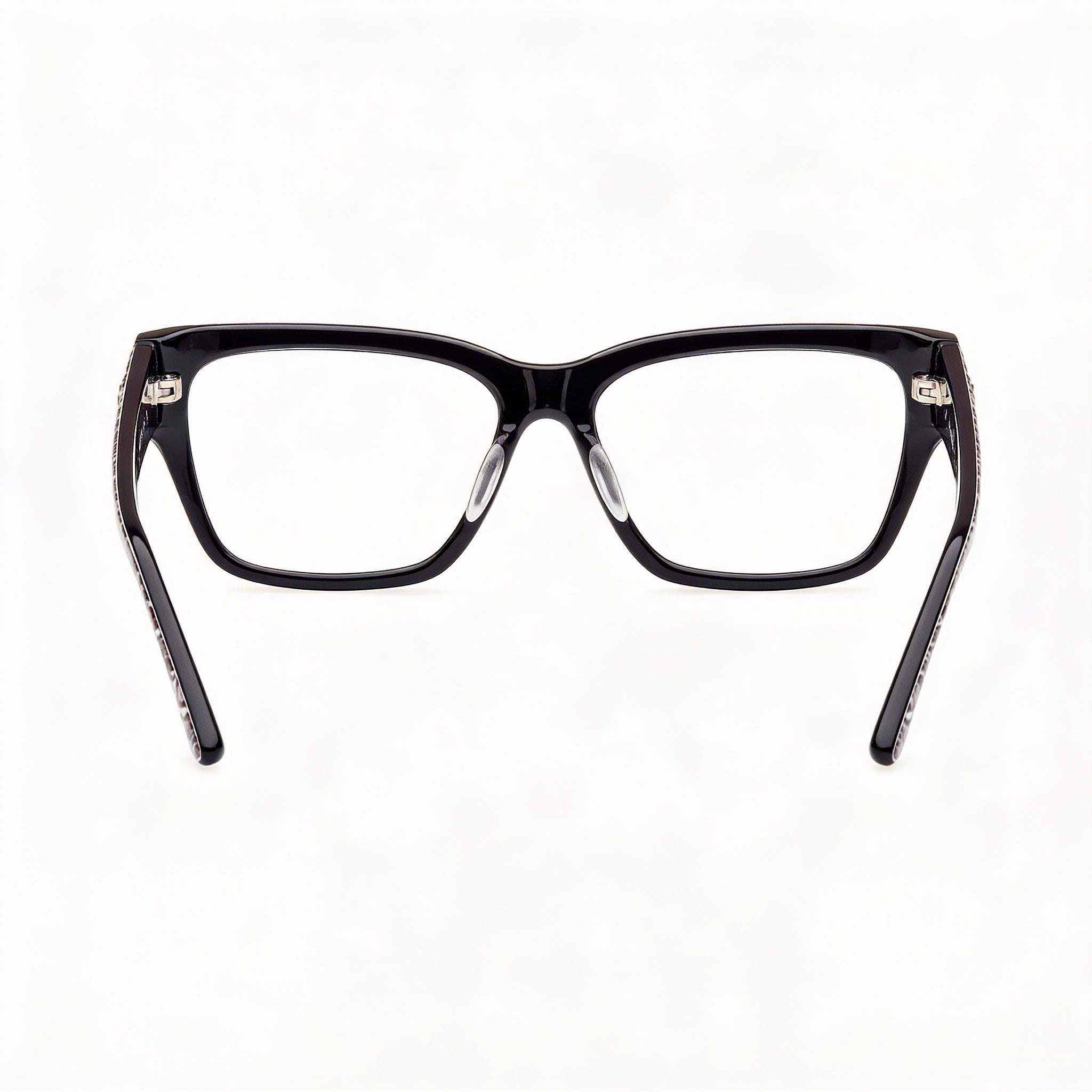 Marcolin Gu50126 Women's Ophthalmic Plastic Eyeglasses Shiny Black Animal Monocolor 53mm, Photo 2
