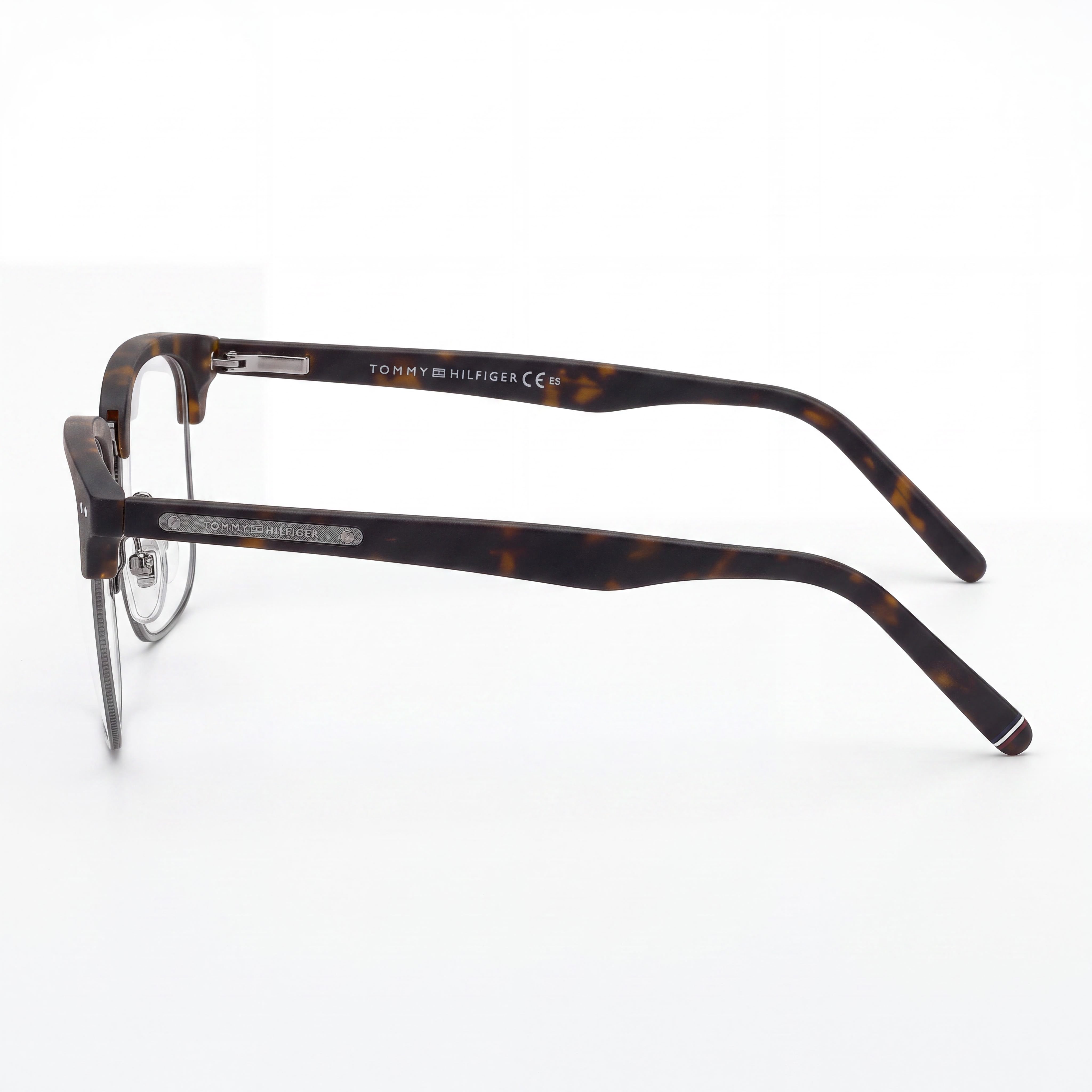 Gafas Tommy Hilfiger Th 1730 unisex con montura metálica en color Habana con lentes de policarbonato color Habana, tamaño 51-20-145, Photo 2