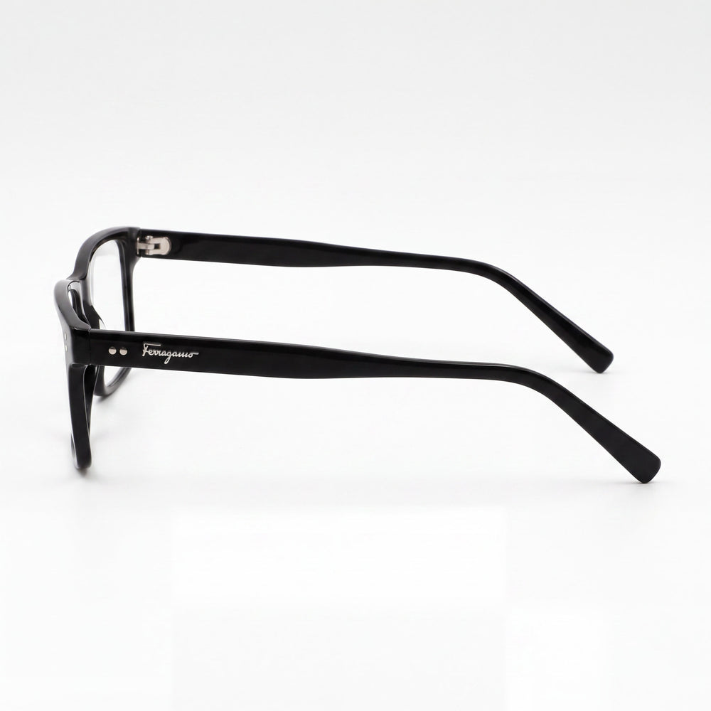 Salvatore Ferragamo Classic SF2914 Unisex Black Plastic Full-Rim Rectangular Optical Eyeglasses 54mm