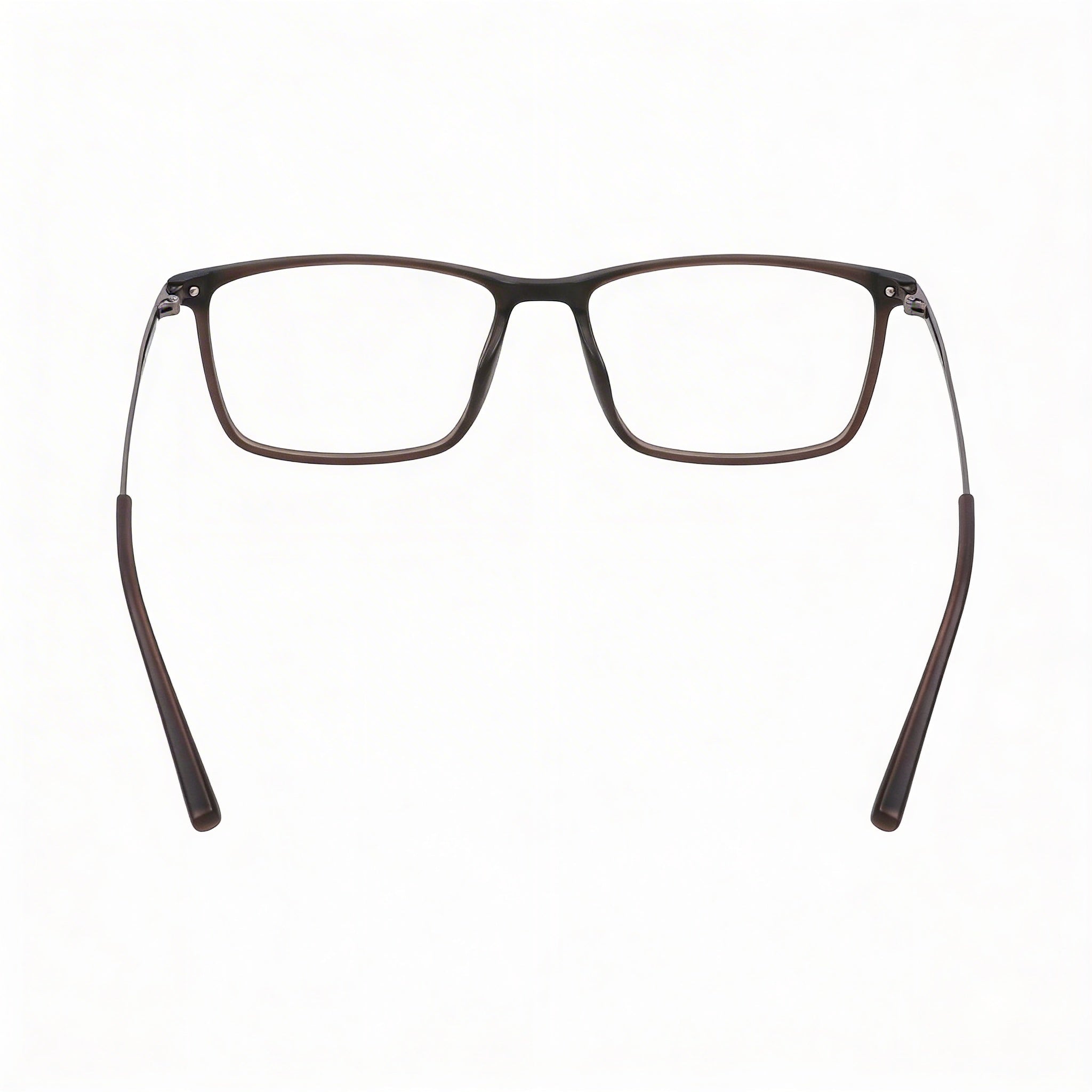 Flexon EP8015 Unisex Eyeglasses with Injected Matte Dark Oak Frame and Polycarbonate Lenses 54mm, Photo 3