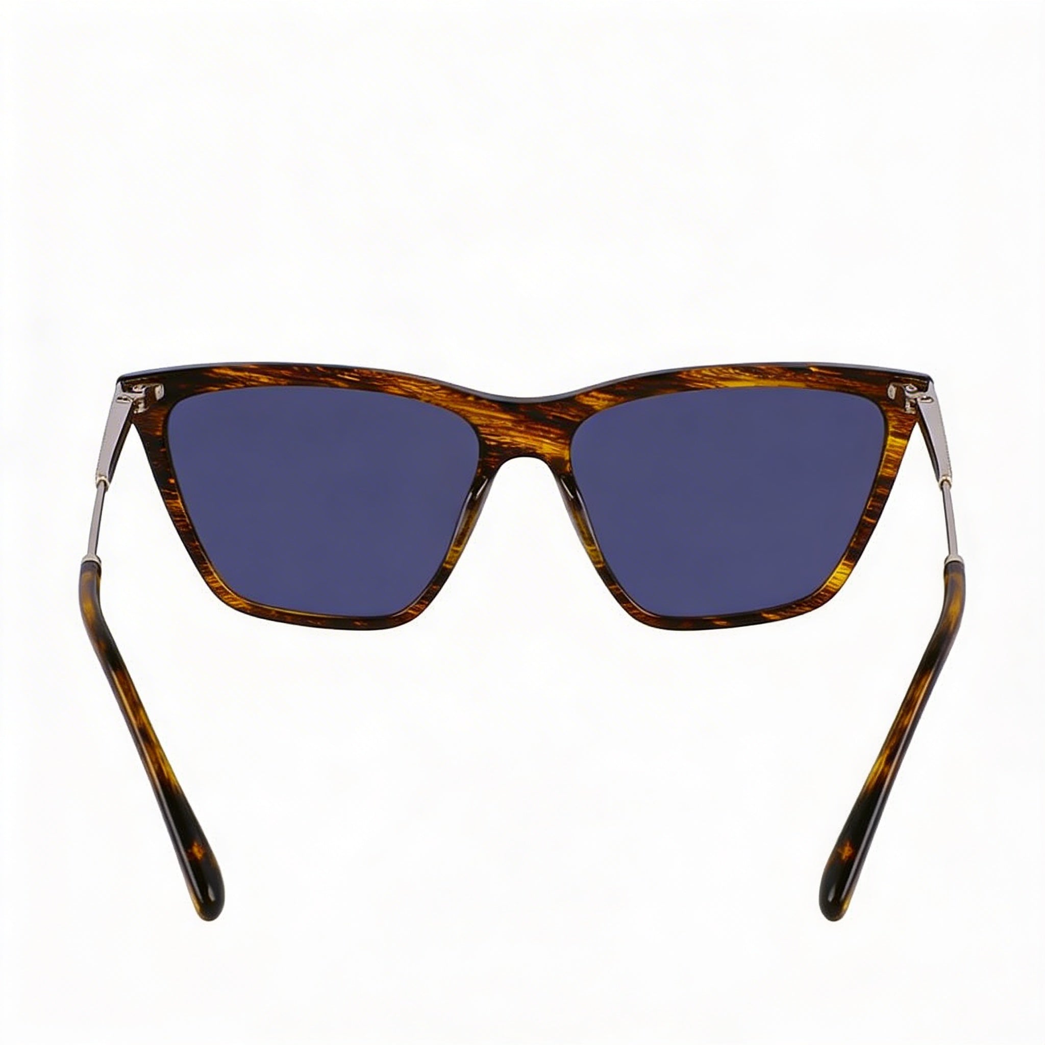Gafas de sol Victoria Beckham con montura moderna de acetato y lentes de policarbonato para mujer, color cuerno translúcido, 57 mm, Photo 2