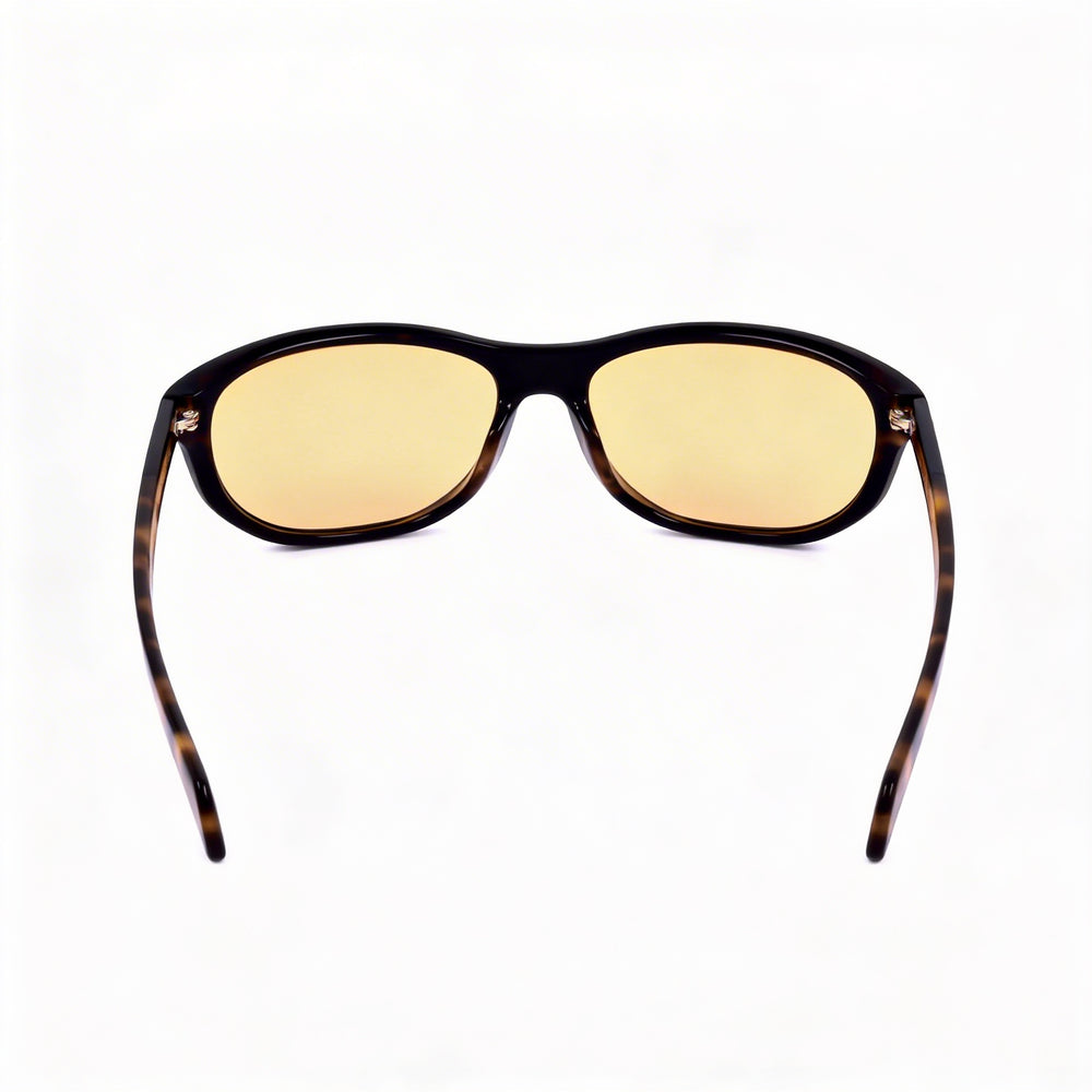 Gafas de sol David Beckham Db 7117/S para hombre, color negro habana, acetato, lentes naranjas no polarizadas, tamaño 64 mm