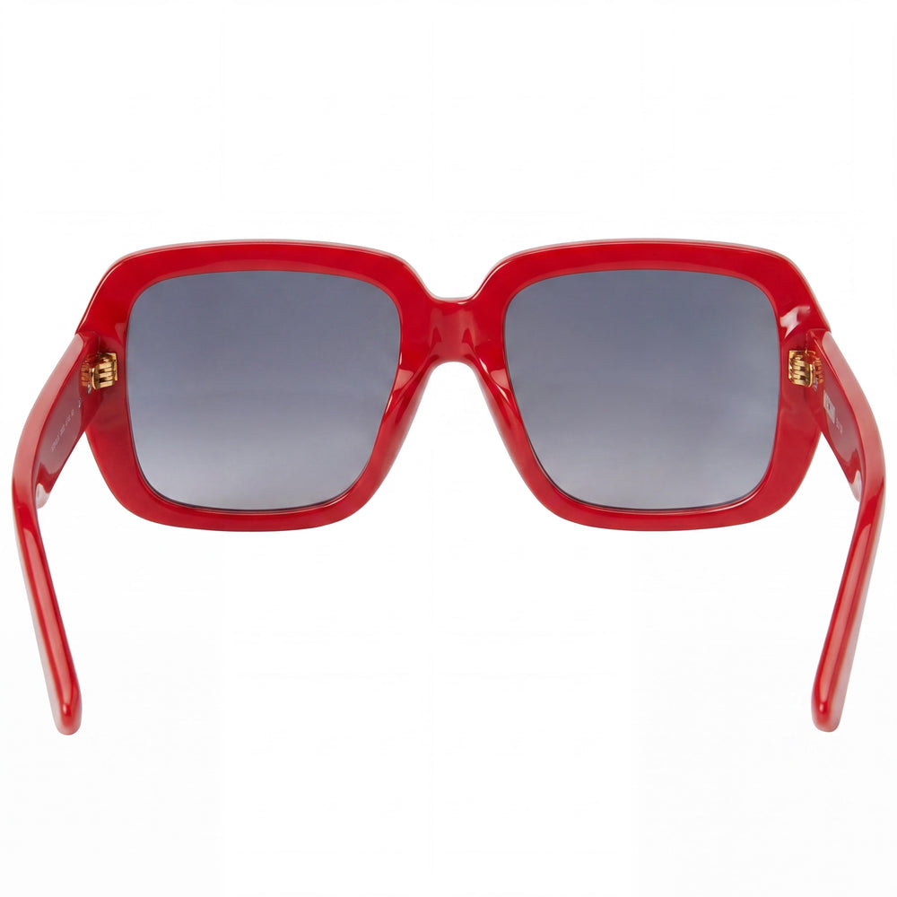 Moschino Classic Style Women's Red Non-Polarized Lens Sunglasses with 19mm Bridge and 145mm Temple Length