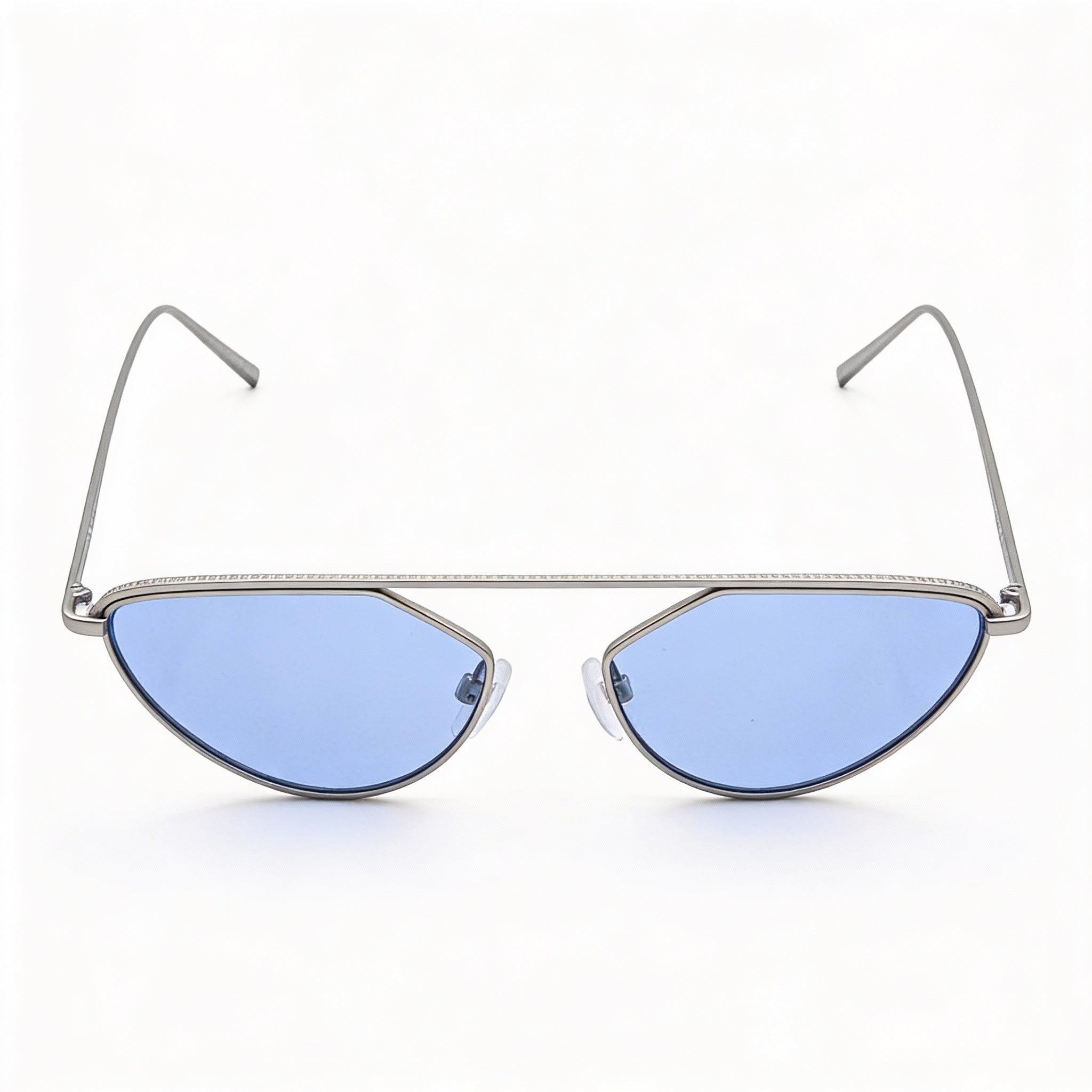 Gafas de sol DKNY Classic para mujer con montura de metal plateado, 100 % UV y lentes estilo cadete, tamaño de lente: 55 mm, Photo 3