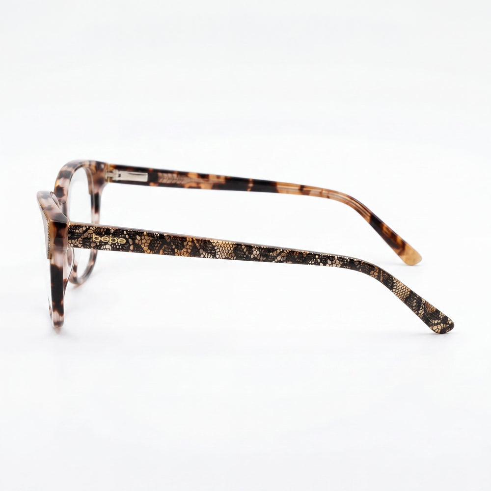 Montura de gafas para mujer bebe Bb5220 de acetato Topaz Lace, diseñada para lentes graduadas, ancho de mica 55 mm