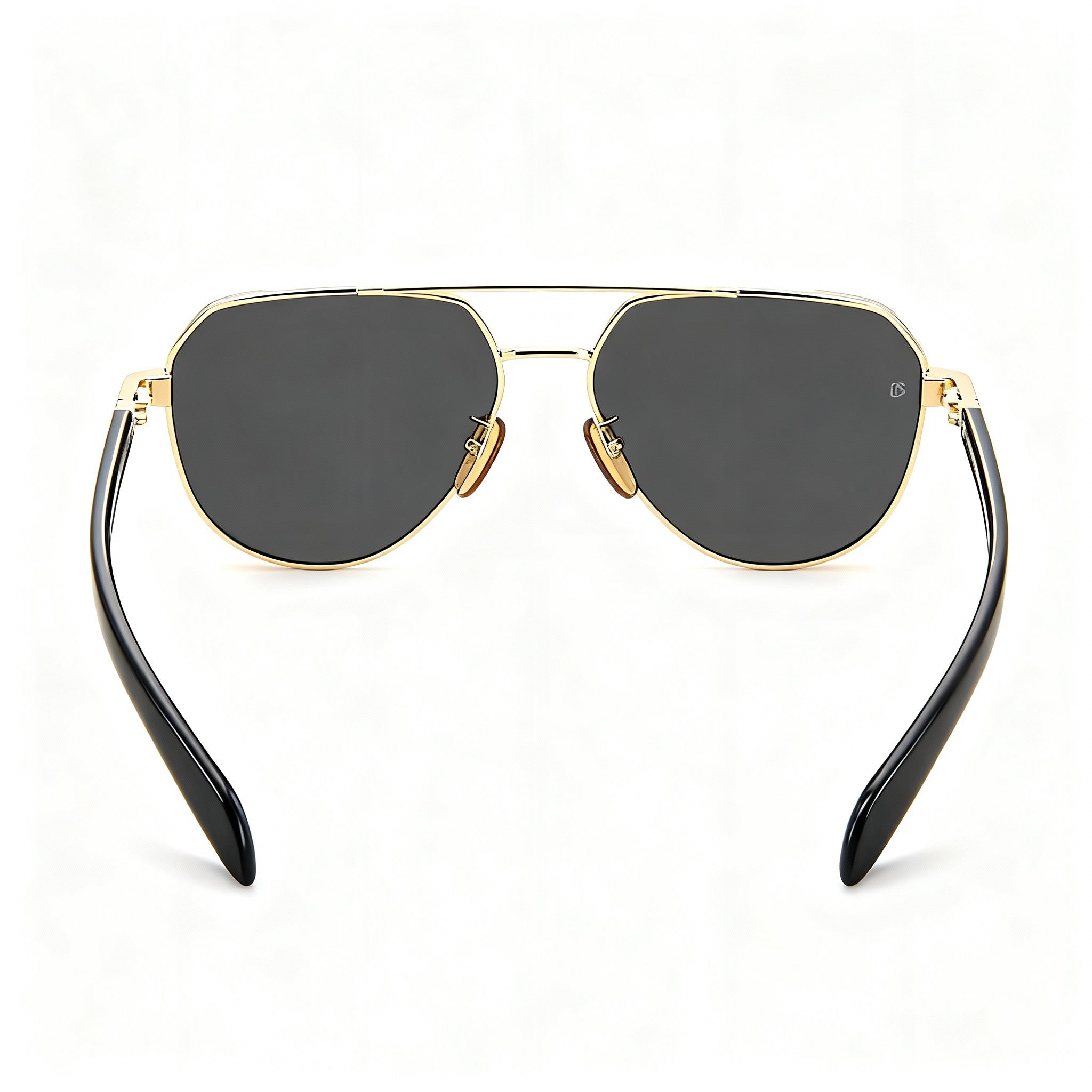 David Beckham Modern Db 1121/g/s Women's Metal Frame Polycarbonate Lens Gold Black Sunglasses 61mm, Photo 4