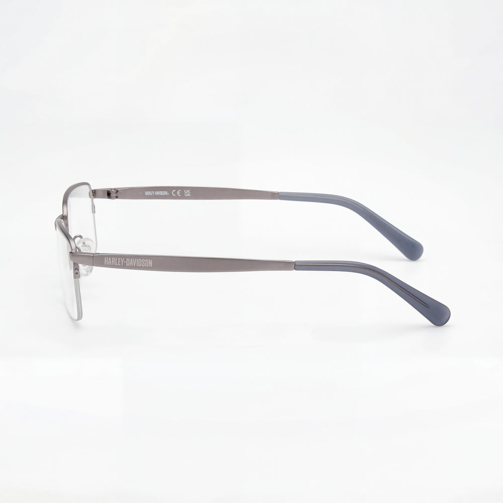 Harley-Davidson Hd50098 Men's Metal Matte Gunmetal Eyeglasses with Polycarbonate Lenses Size 57-20-145
