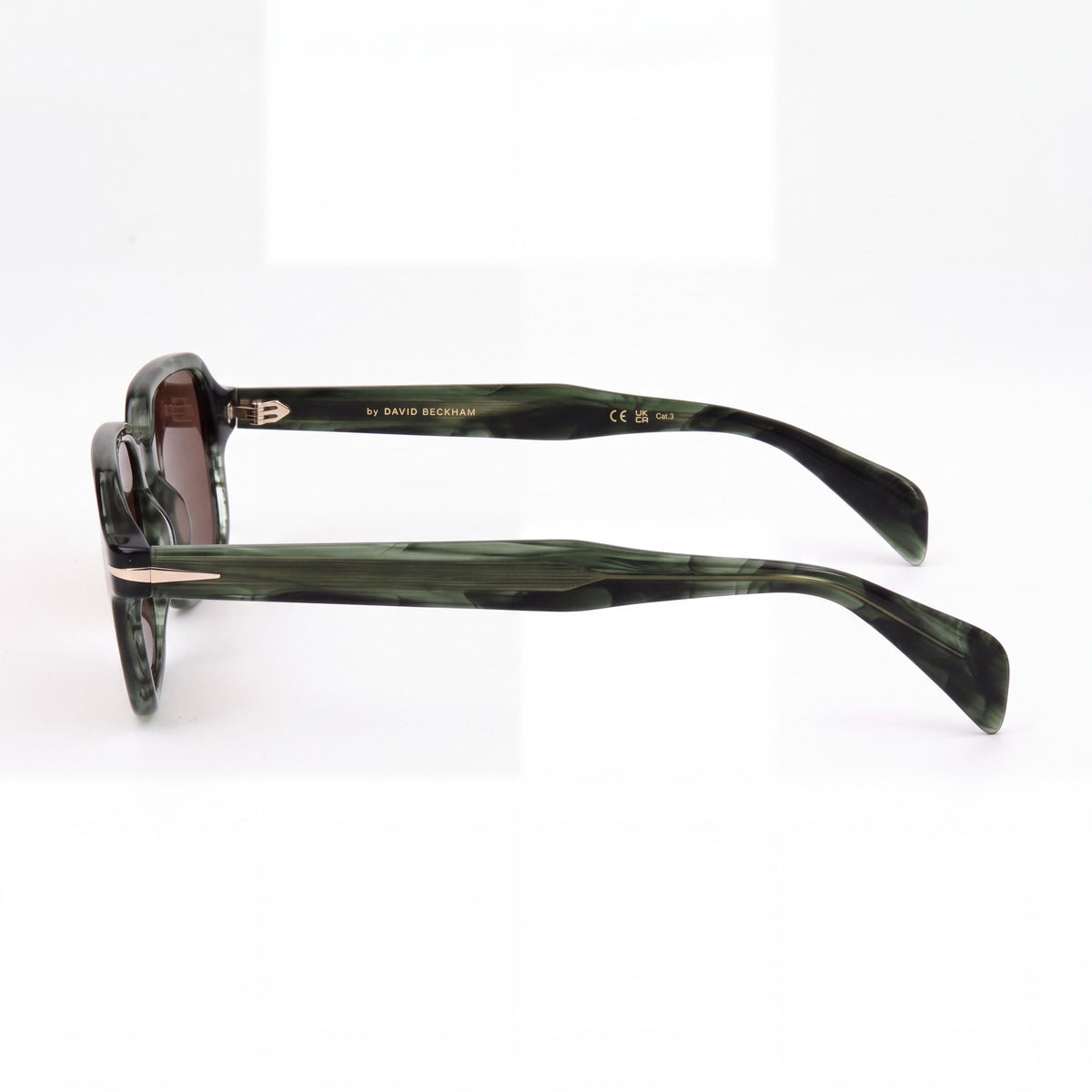 Gafas Beckham Modern DB 1179/S para mujer, color verde tipo cuerno, puente de 19 mm, longitud de varilla de 140 mm, Photo 3