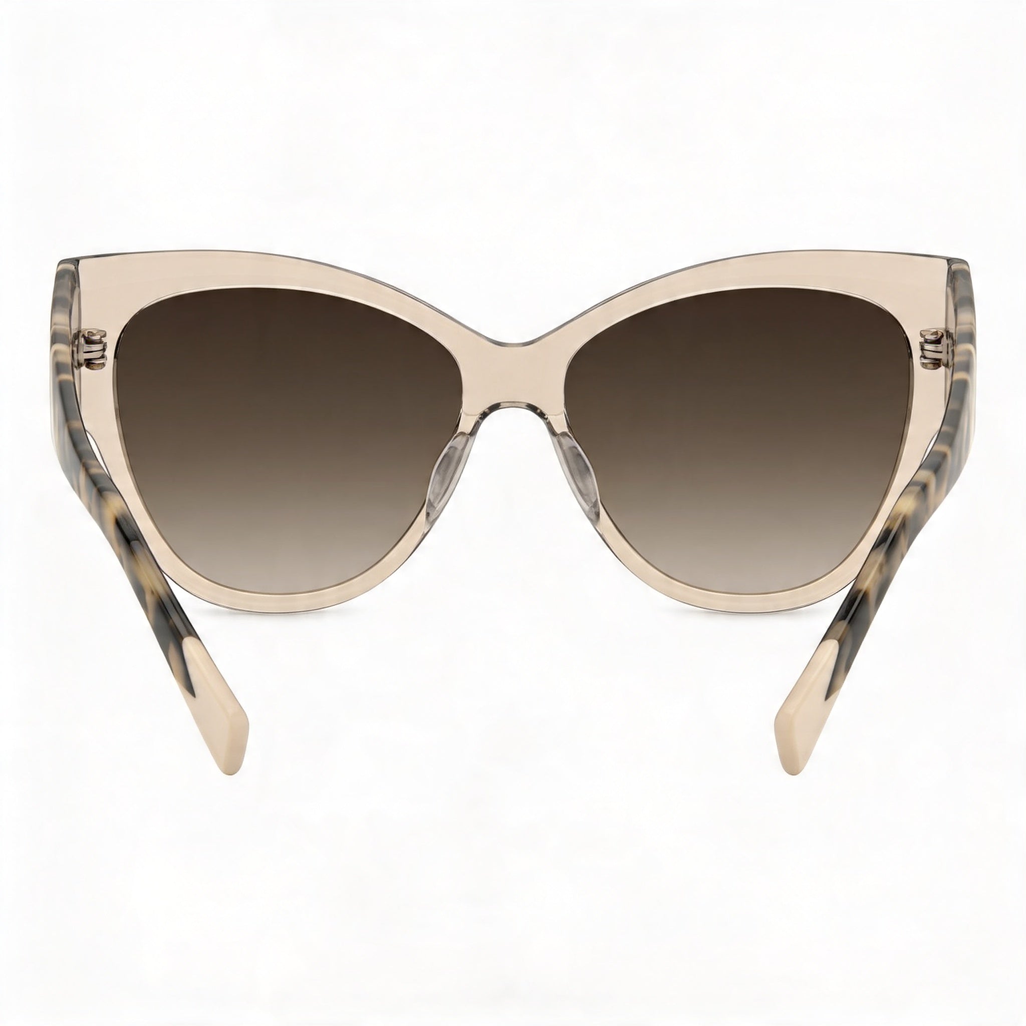Missoni Casual Women's Beige Acetate Frame Non-Polarized Sunglasses Brown Shaded Lenses 57mm, Photo 3