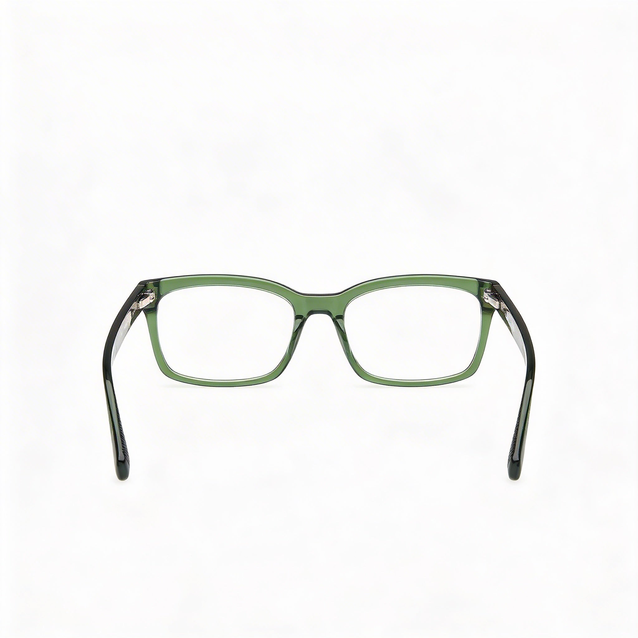 GUESS Gu50252 Men's Plastic Frame Eyewear with Shiny Dark Green Non- Polycarbonate Lenses 55mm, Photo 4