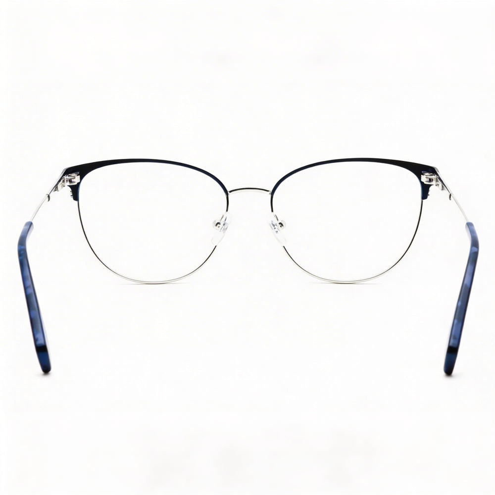 Kenneth Cole REACTION Kc0877 Men's Matte Blue Metal Frame Optical Eyeglasses, Lens 53mm, Bridge 16mm, Temple 145mm