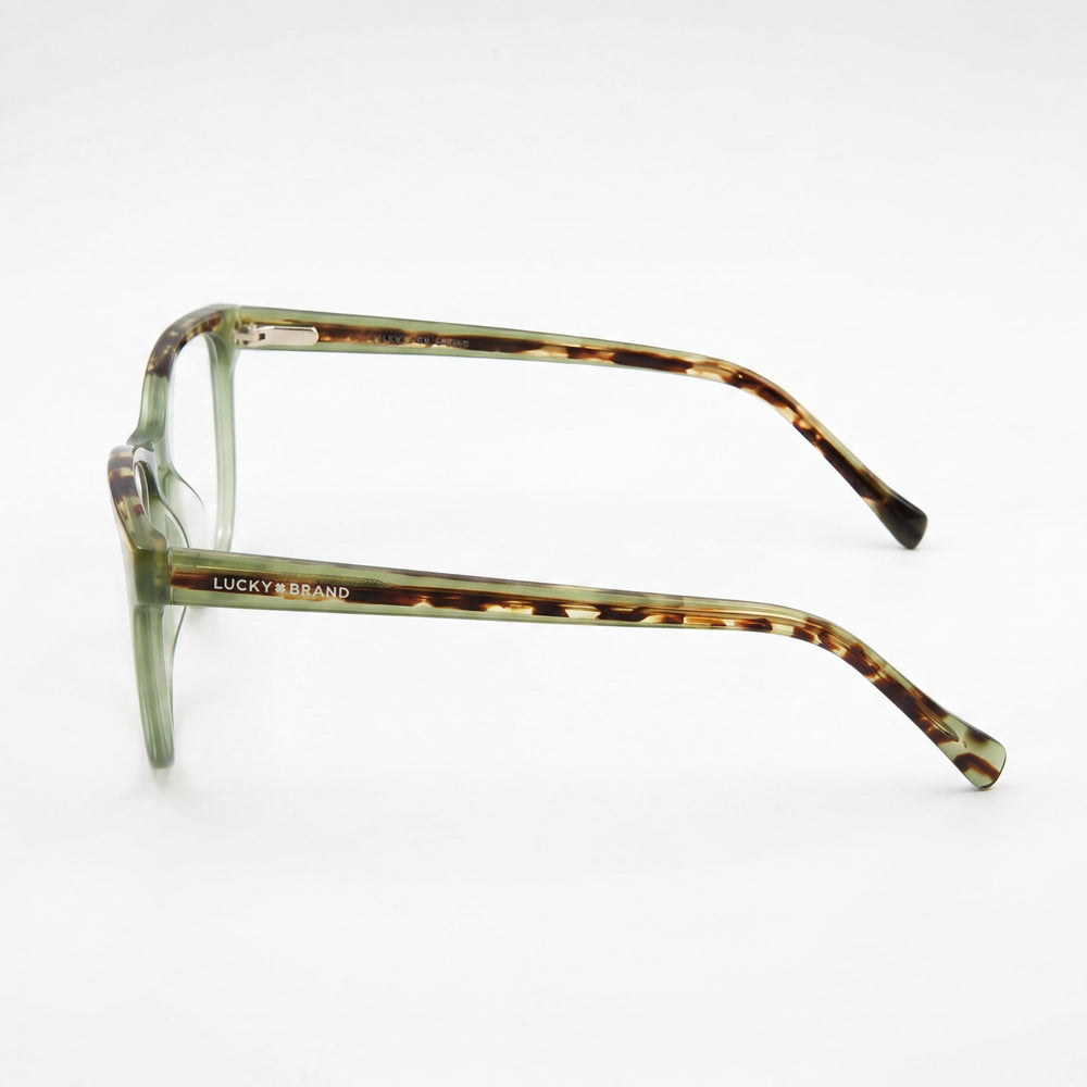 Lucky Brand D223 Gafas de sol para hombre con montura de plástico verde y lente polarizada de policarbonato, lente de 53 mm, puente de 17 mm, patilla de 140 mm