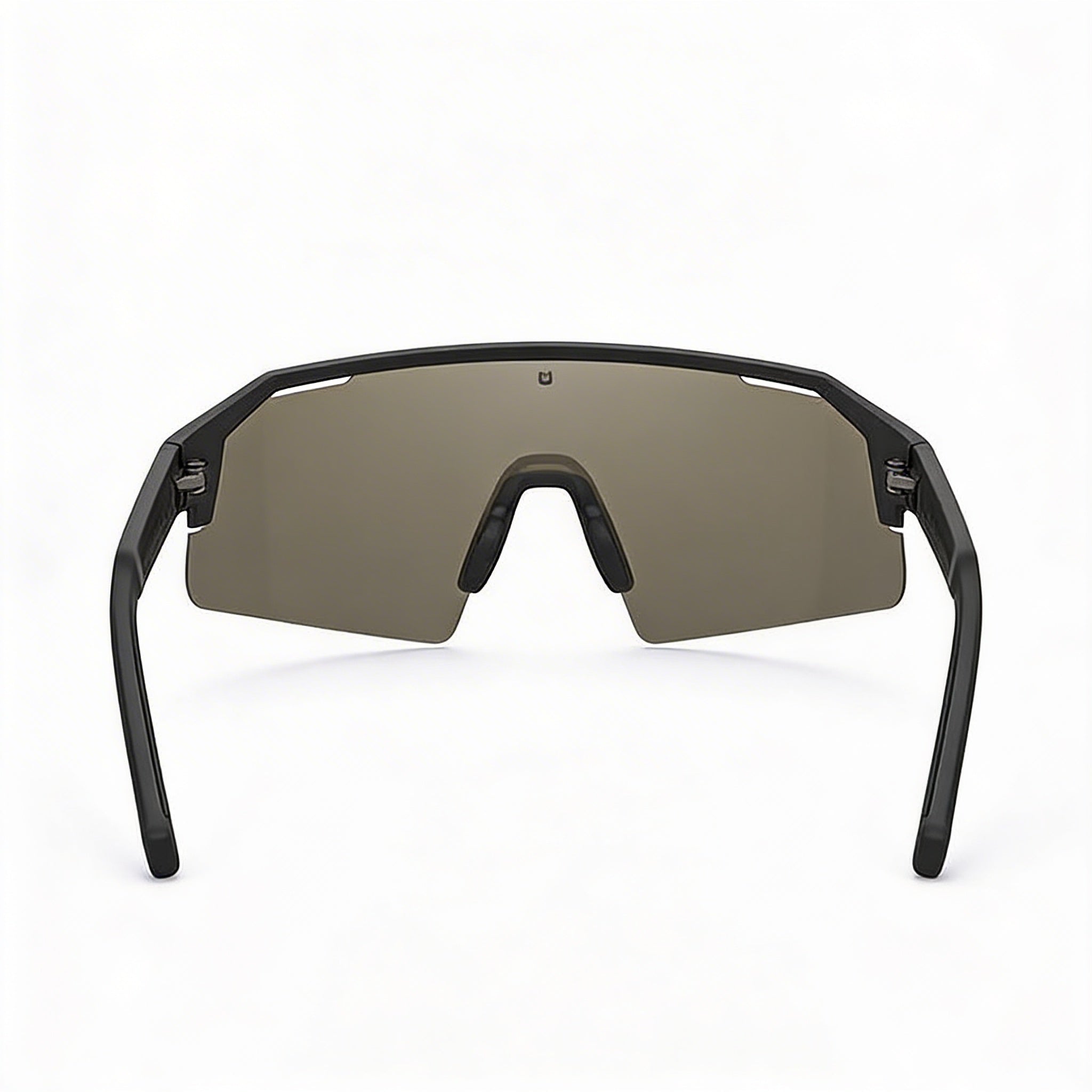 bollé Modern Unisex Nylon Frame Sunglasses Black Matte Gold with Polycarbonate Black Gold Lenses 140mm, Photo 4