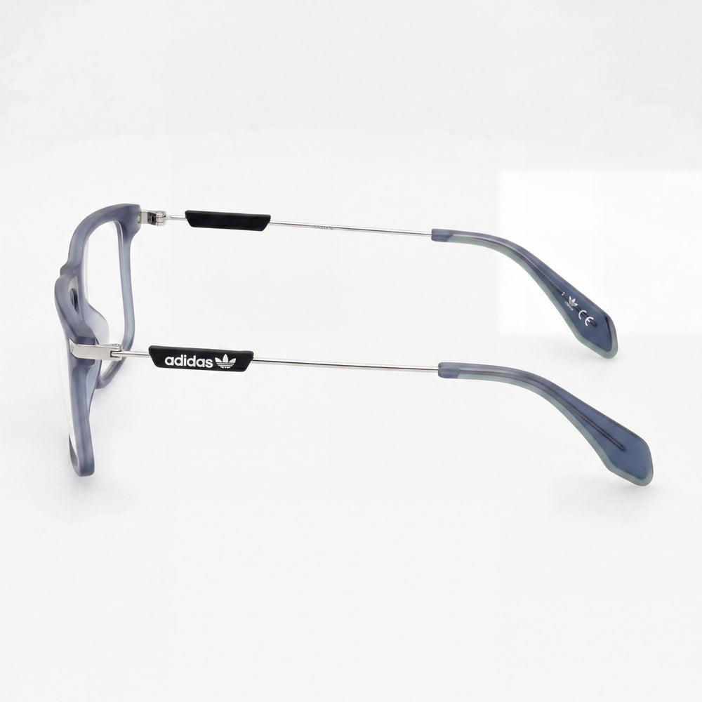 adidas Casual Men’s Injected Frame Matte Blue Optical Eyeglasses with Clear Demo Lenses, Prescription Ready, Size 54