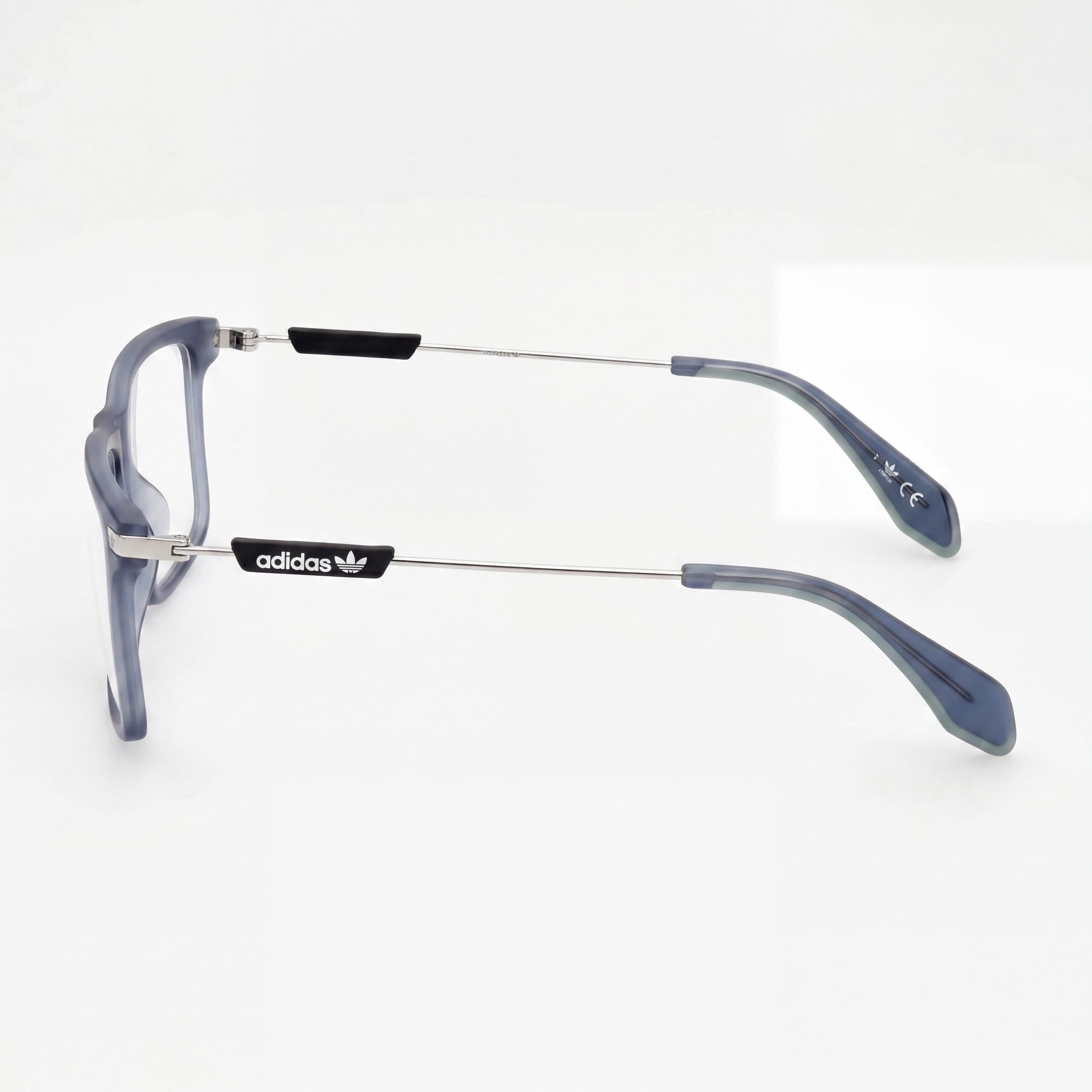 Gafas ópticas Adidas casuales para hombre, con montura inyectada en azul mate y lentes de demostración transparentes, listas para graduar, talla 54, Photo 2
