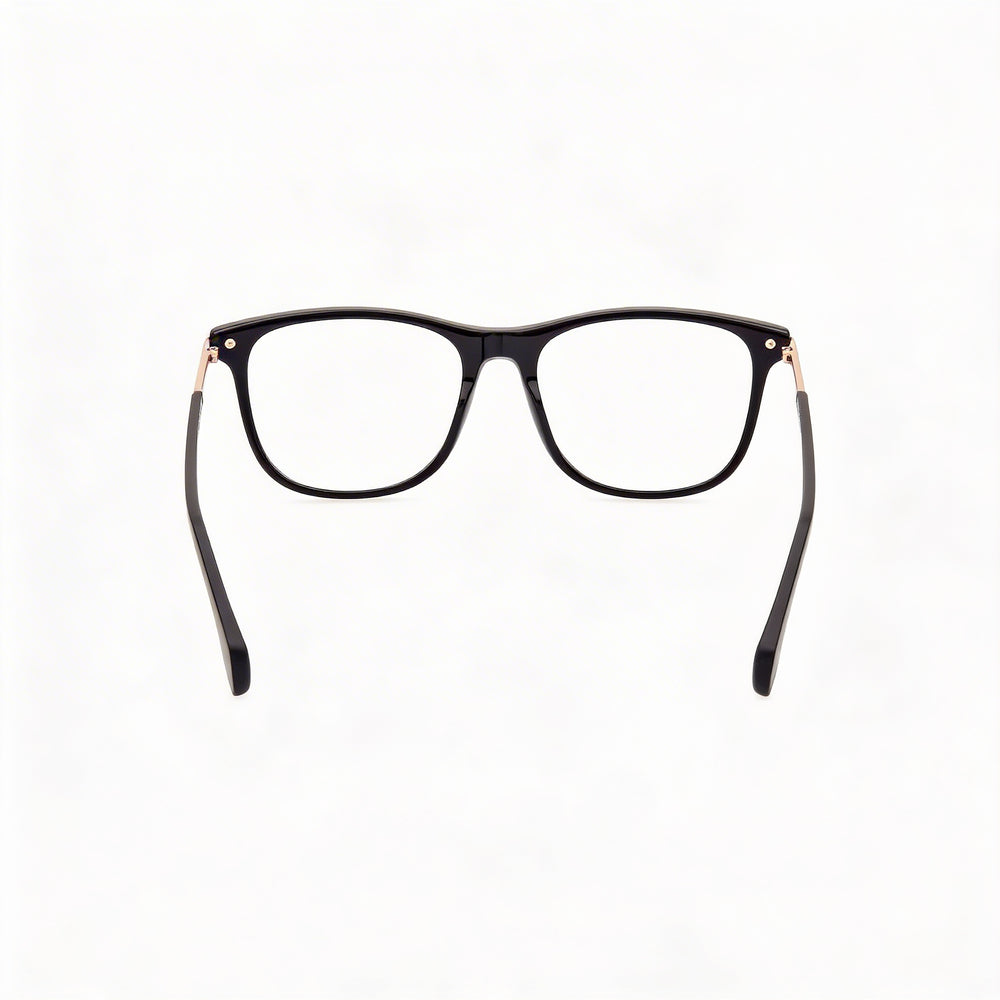 Gafas de sol Adidas Originals Navigator de plástico negro brillante y negro mate para hombre con lentes transparentes de demostración, aptas para prescripción médica - 52 mm