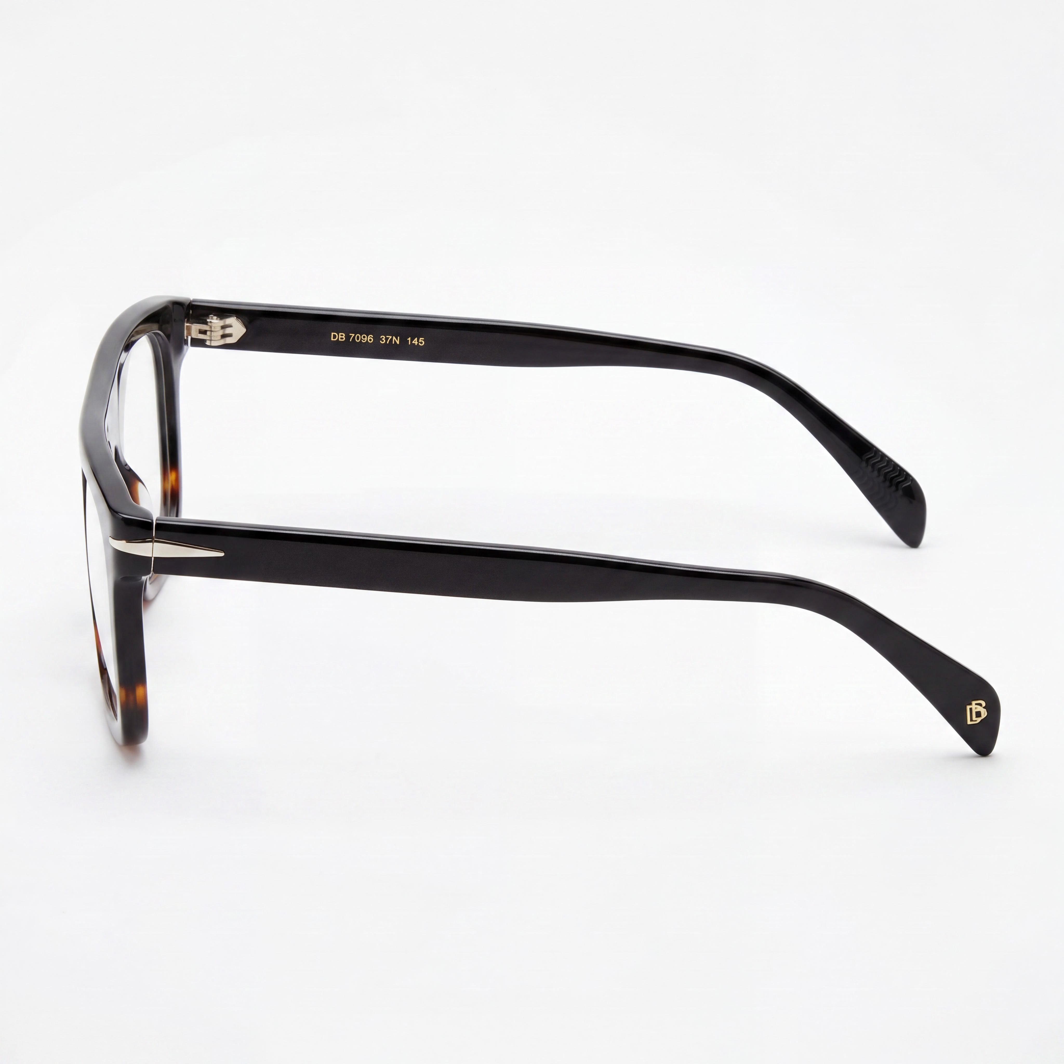 David Beckham Db 7096 Men's Modern Black Horn Acetate Eyewear 53mm, Photo 2
