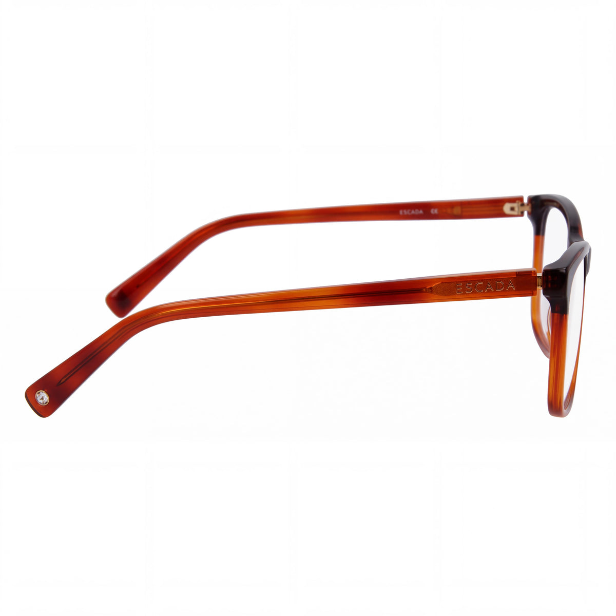 Escada Vesa13 Men's Yellow Brown Havana Eyewear Frames with 55mm Lens, 15mm Bridge, 135mm Temple, Photo 2