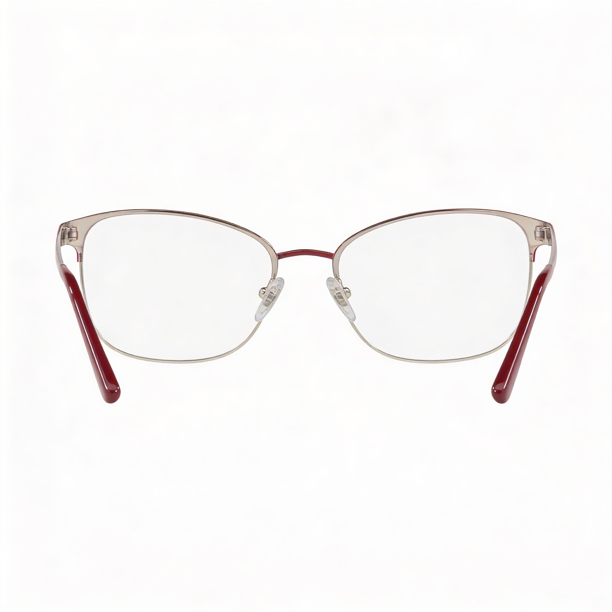 Vogue Eyewear Vo4072 Rectangular Metal Eyeglass Frames Women's Dark Red Silver Lens Width 52mm, Photo 4