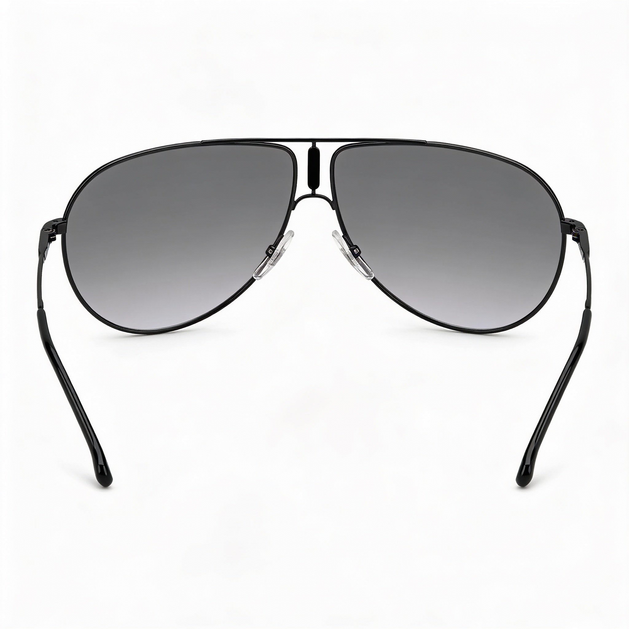Gafas de sol Carrera GIPSY65 unisex de piloto de acero inoxidable, color negro y gris degradado, protección UV 100 %, 64 mm, Photo 4