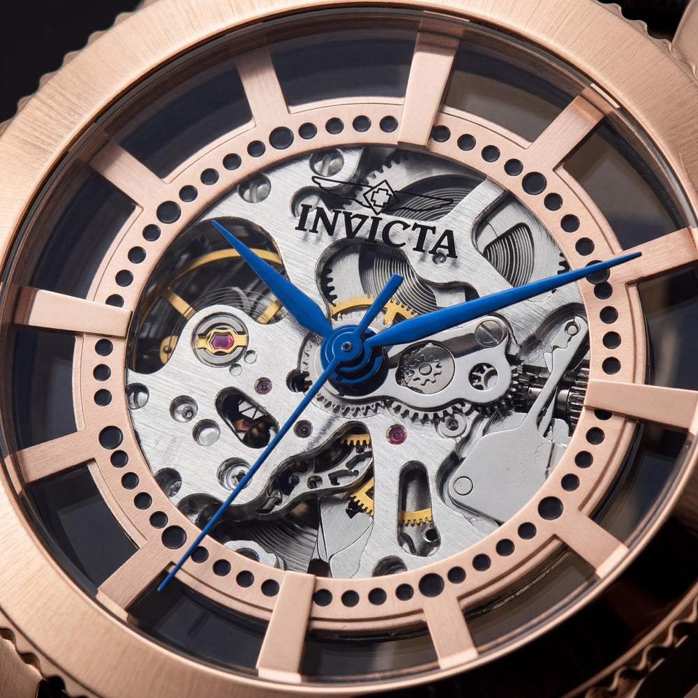 Invicta 23639 Men's Rose Gold/Blue Automatic Watch, 45mm