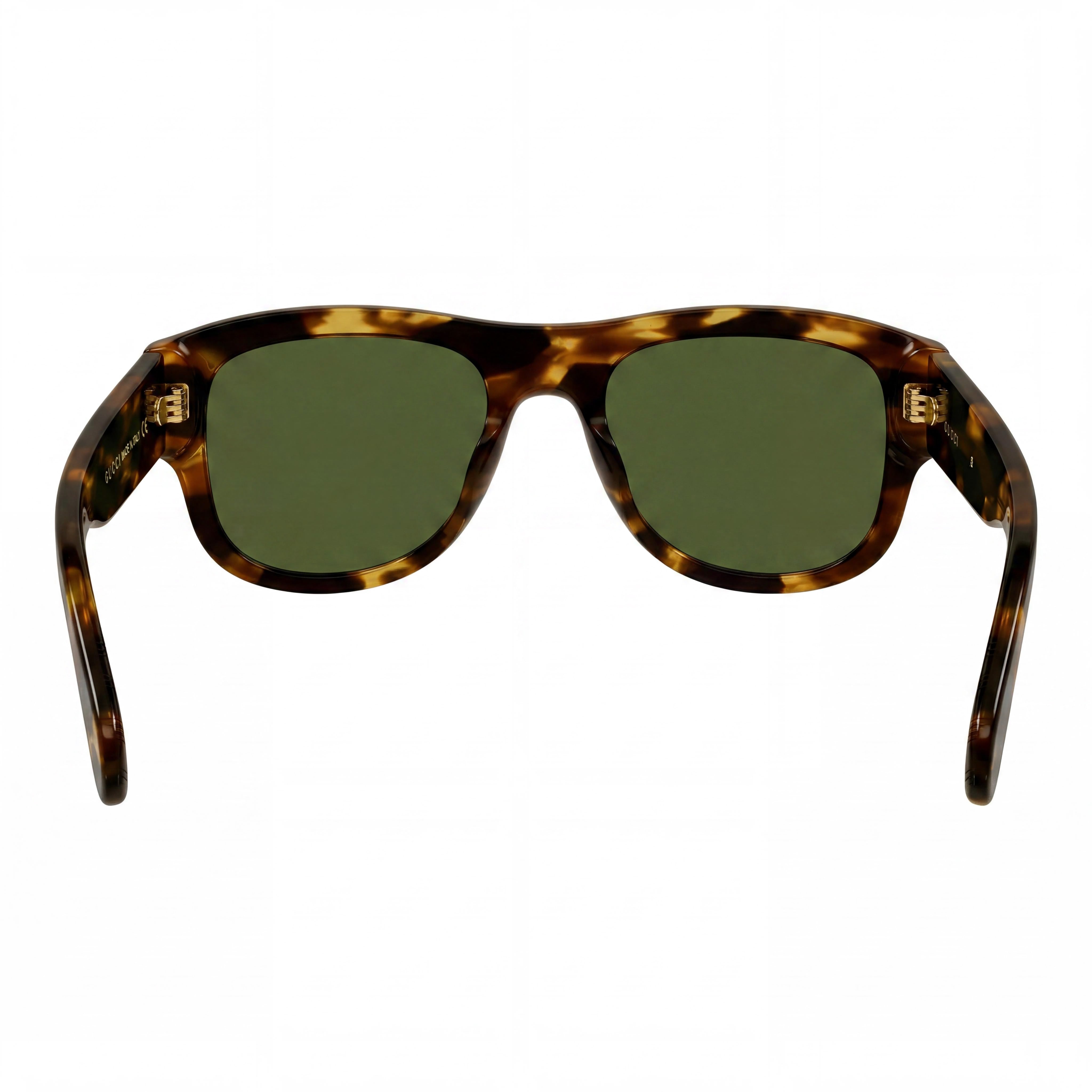 Gucci Model Casual Men's Sunglasses with Acetate Havana Frame and VERDE Lenses, 54mm Lens Width, Photo 4