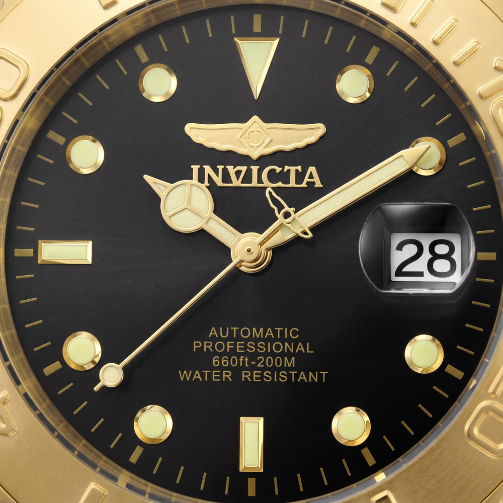 Invicta Pro Diver 28952 Gold Tone Stainless Steel Automatic Chronograph Unisex Watch 47mm