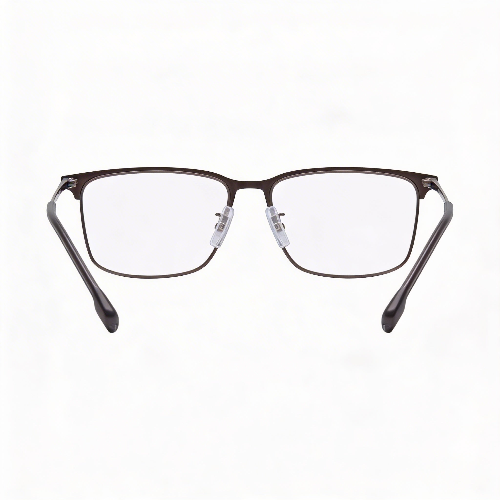 Hugo Boss Audio Systems 1224/F Stainless Steel Square Matte Dark Ruthenium Polycarbonate Unisex Eyeglasses 55mm, Photo 4