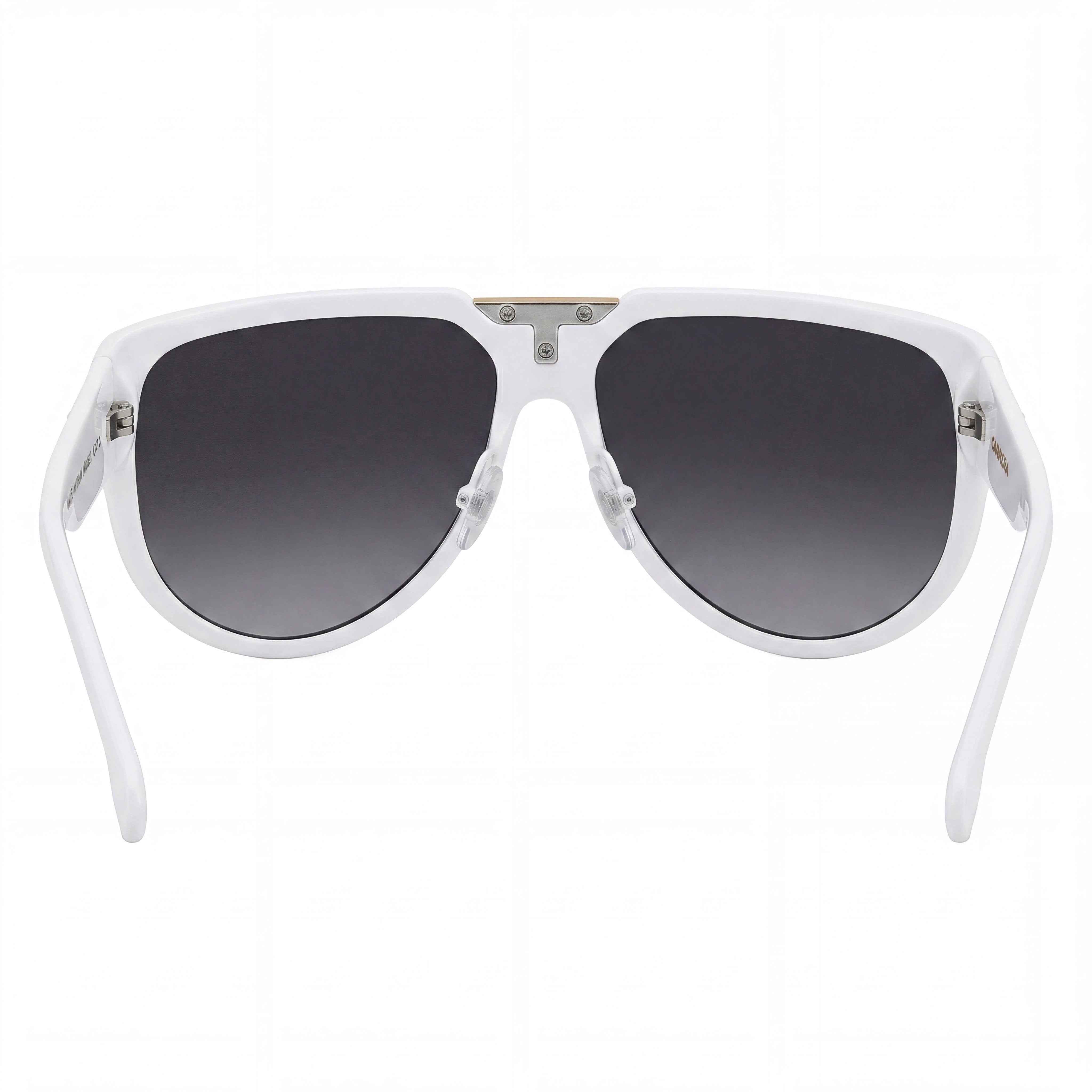 Carrera Contemporary Unisex White Grey Shaded Injection Propionate Gradient Sunglasses with UV Protection 62mm, Photo 3
