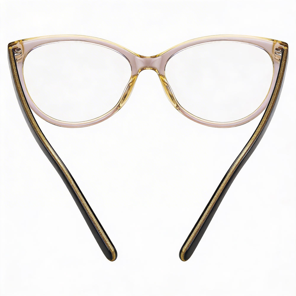 Marc Jacobs Marc 463 Women's Translucent Brown Full-Rim Cat-Eye Acetate Eyeglasses with Clear Demo Lenses 53mm