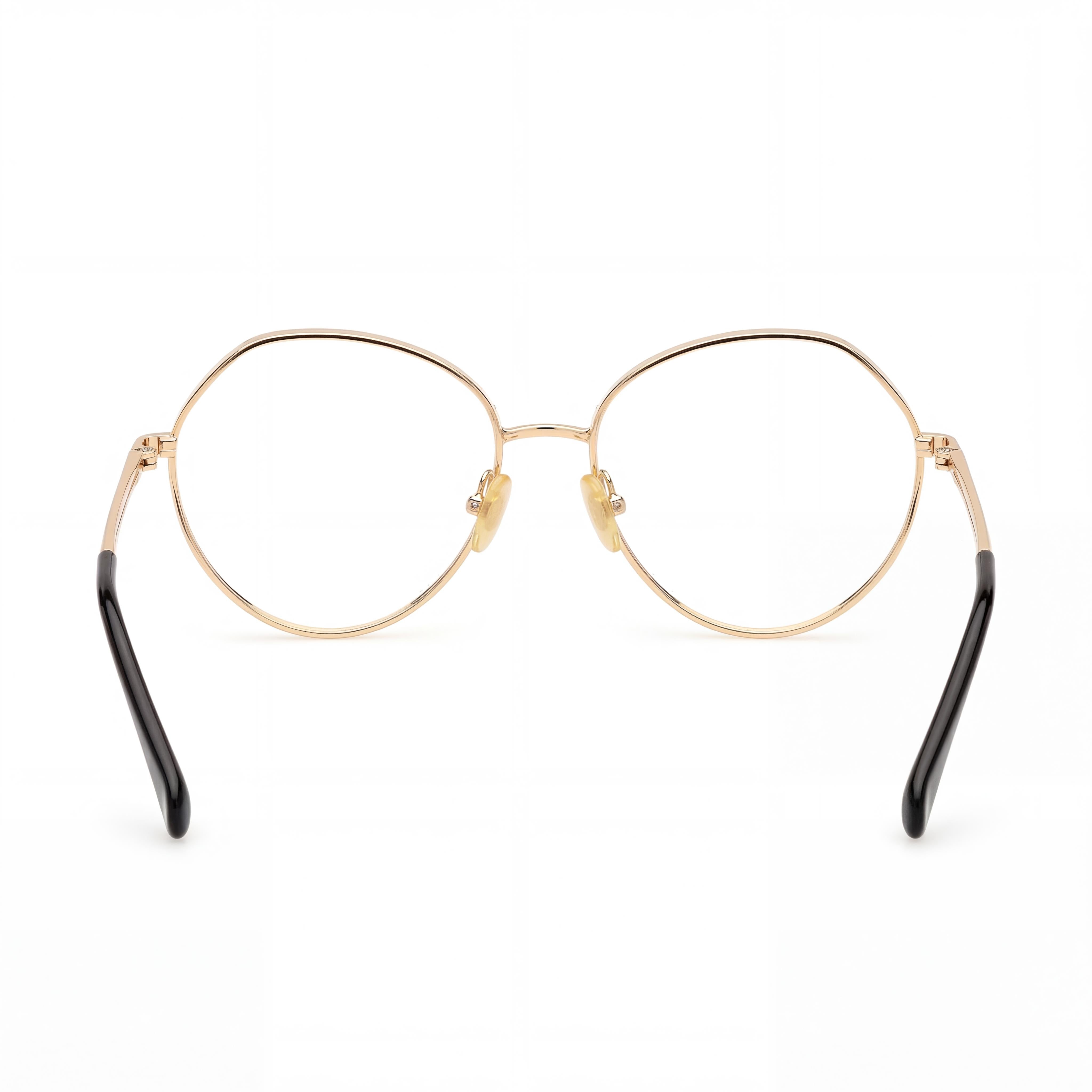 Gafas MaxMara de mujer con montura de metal Deep Gold y lentes multicolor de 56 mm, Photo 3