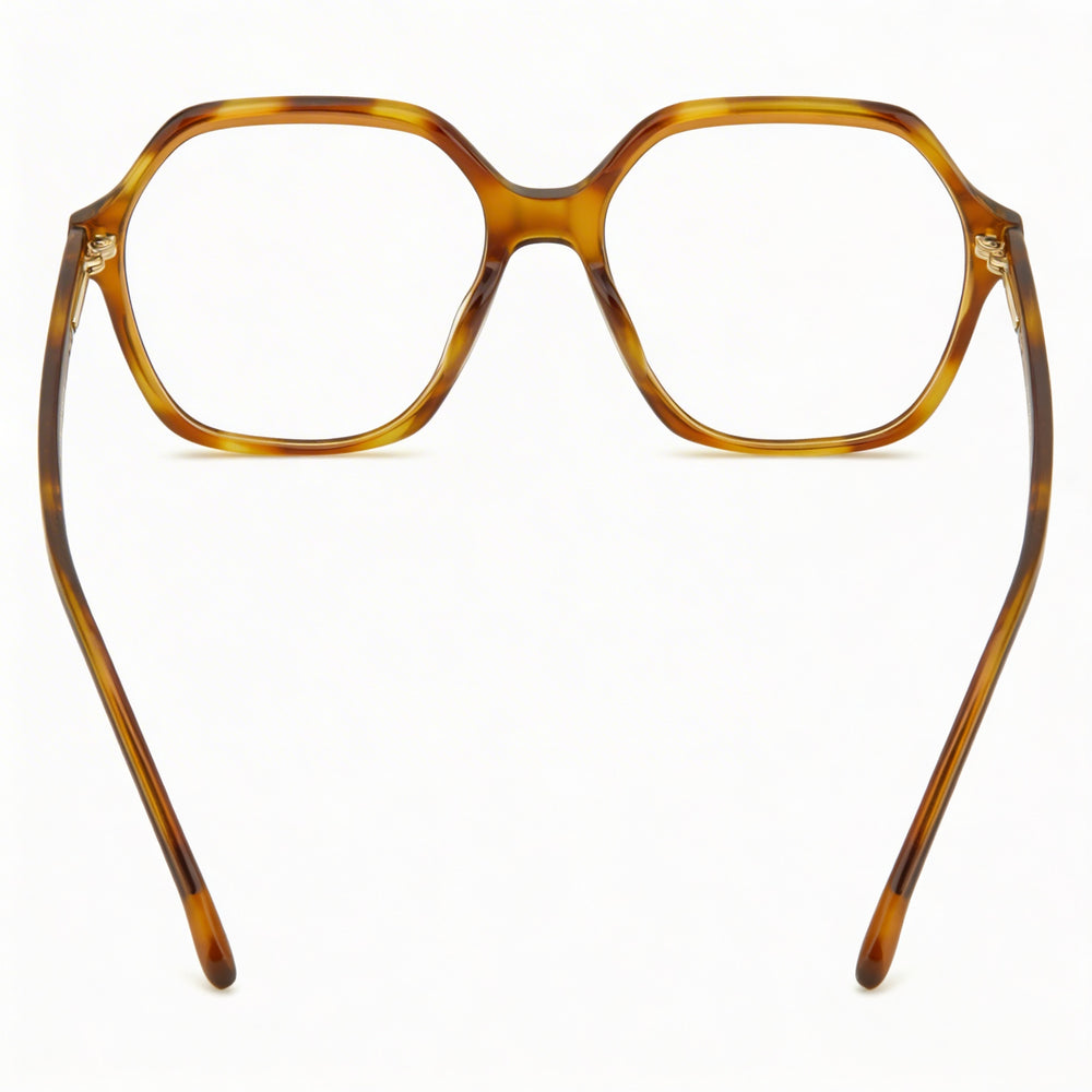 Carrera Casual. Montura de gafas graduadas para mujer, acetato, marrón habana, lentes de 54 mm, puente de 16 mm, patillas de 140 mm.