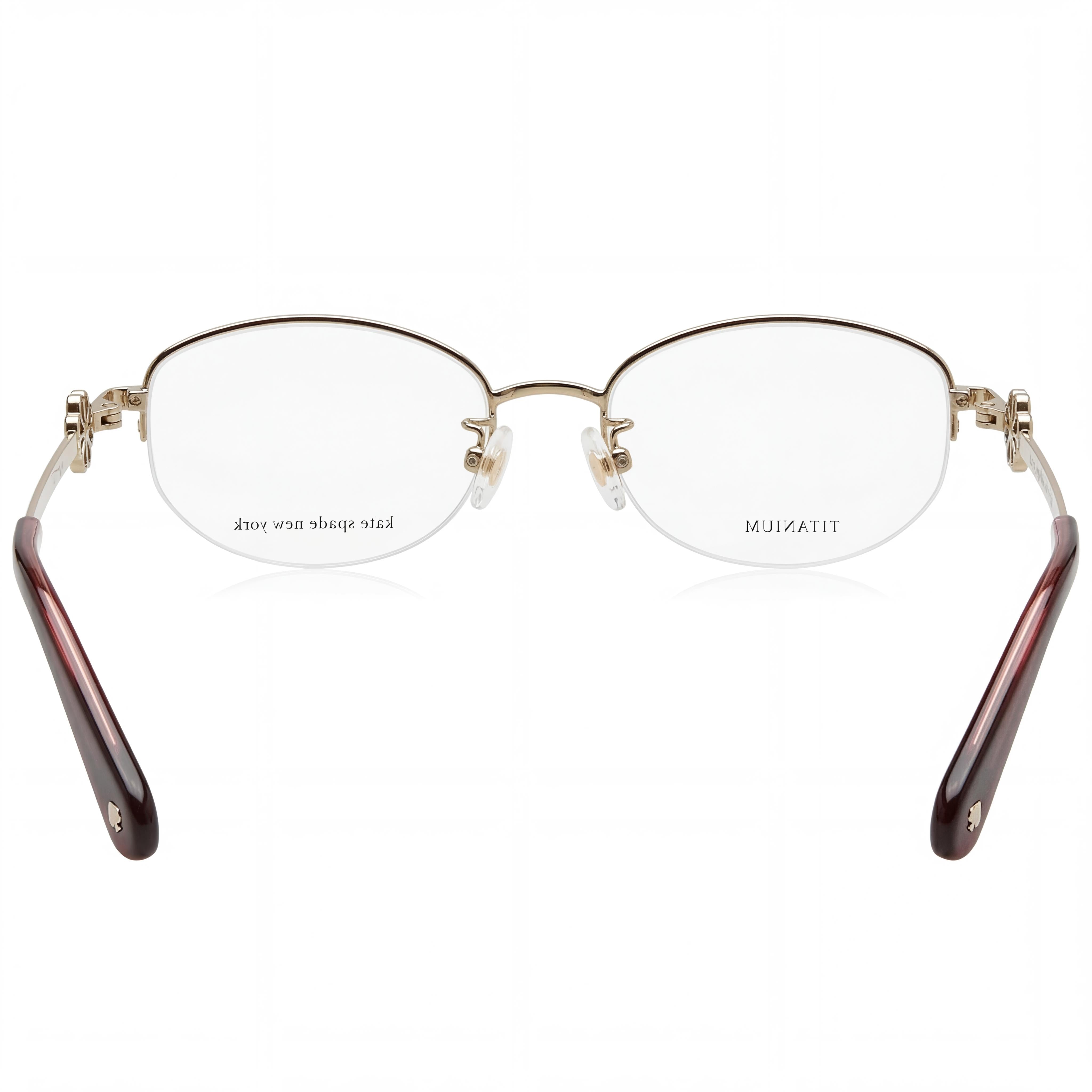 kate spade new york Nahla/F Women's Gold Titanium Frame Sunglasses with Polycarbonate Lenses, 52mm Lens Width, Photo 3