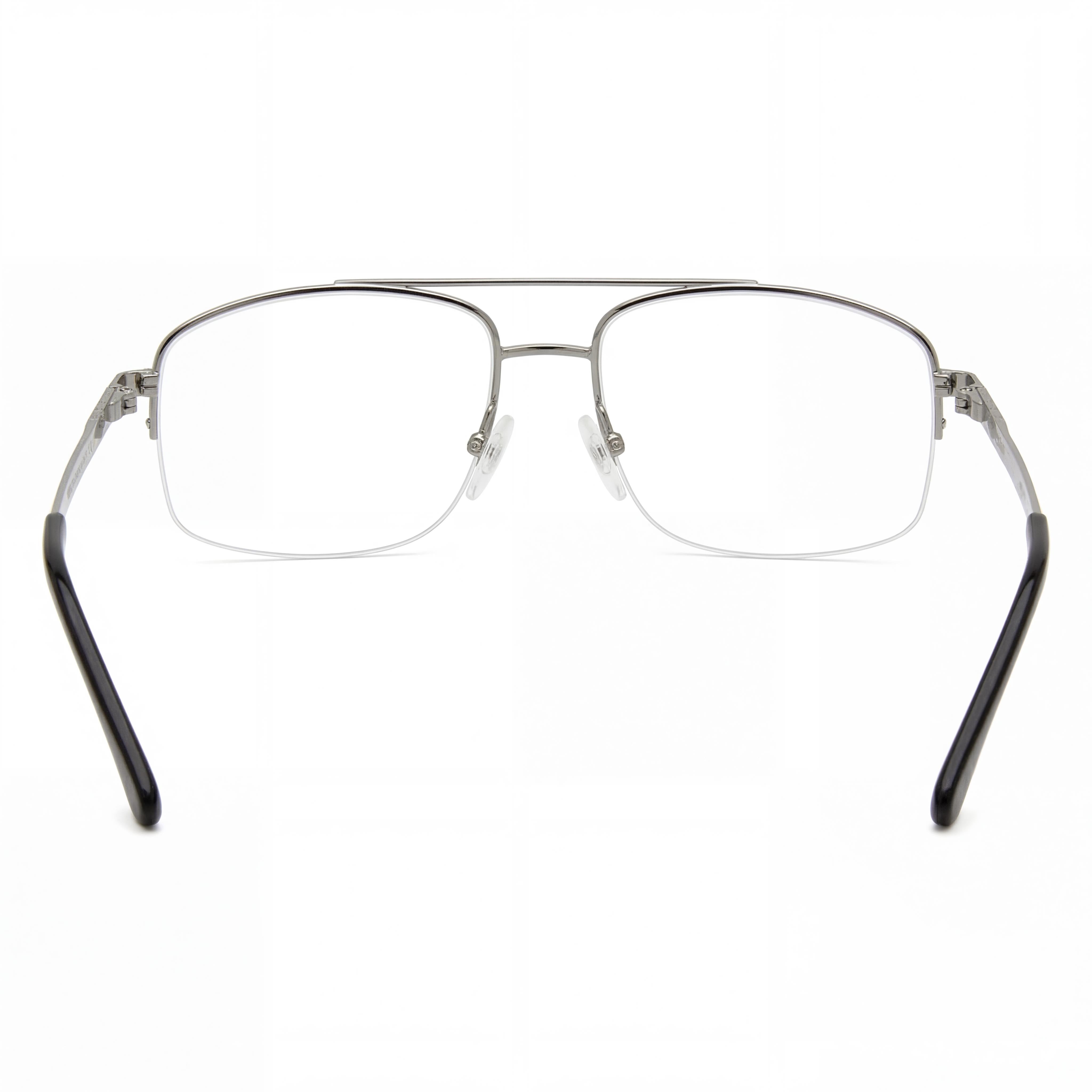 Elasta Men's Ruthenium Metal Light Adaptive Non Eyeglasses with Demo Lenses 56-17-145, Photo 3