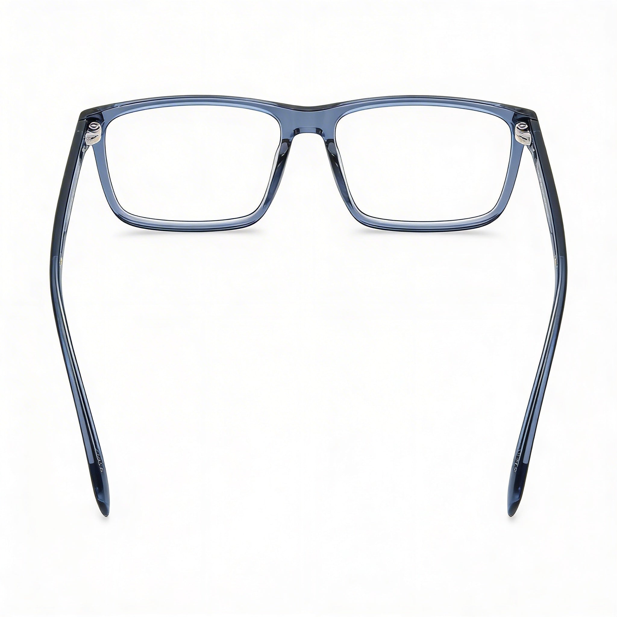 Gafas de Estilo Informal para Hombre Beckham con Montura de Acetato y Lentes de Plástico Transparente, Ancho de Lente 58mm, Photo 2