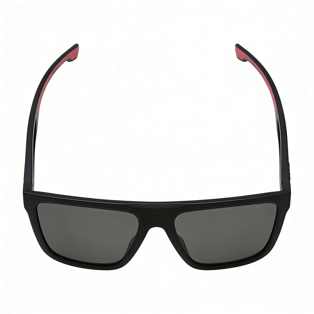 Hugo Boss B1451s Unisex Matt Black Polycarbonate Square Frame Polarized UV Protection Sunglasses 59mm