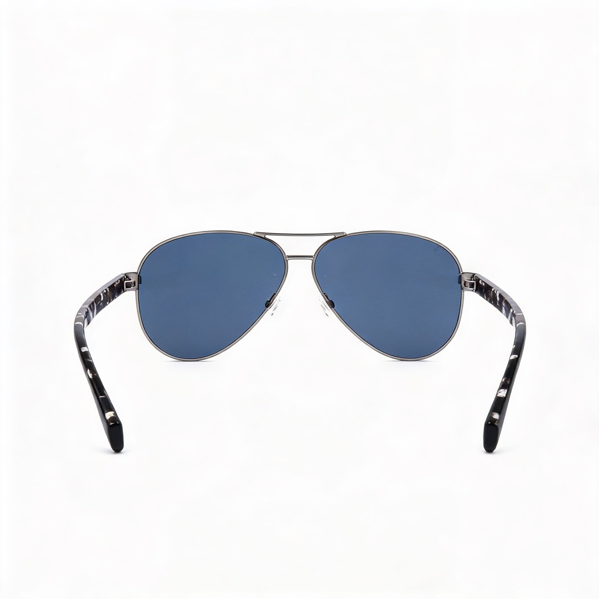 Hugo Boss Retro Men's Ruthenium Plastic Frame Sunglasses, Blue UV Protection Lenses, 63mm, Photo 4