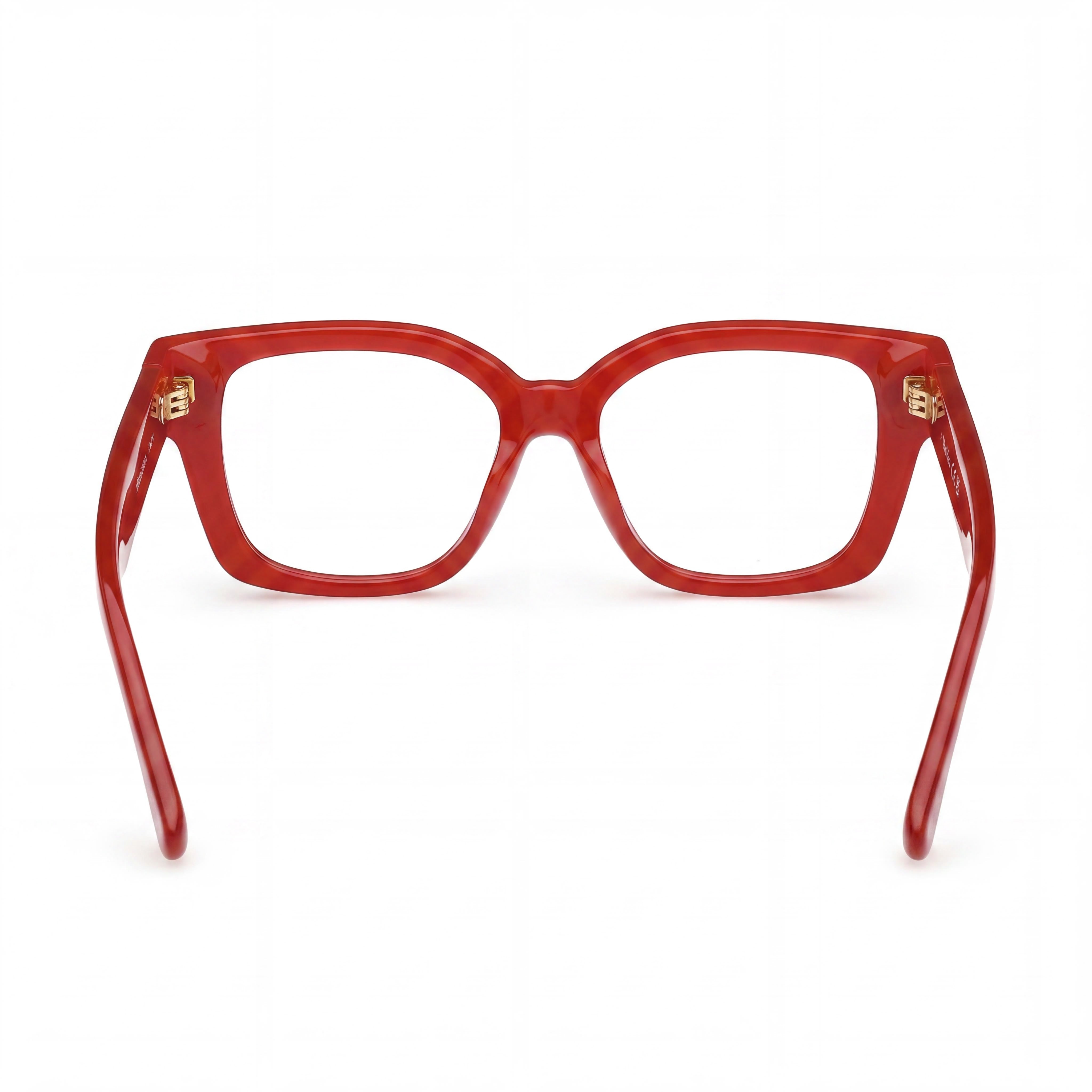 MaxMara Mm5184 Women's Shiny Light Red Plastic Frame Sunglasses with Shiny Red Lenses 52mm, Photo 3