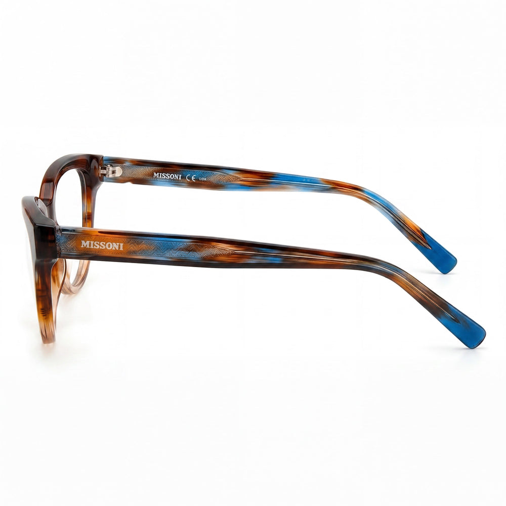 Missoni Mis 0091 Women's Modern Style Acetate Brown Horn Frame Polycarbonate Lens Sunglasses 52mm
