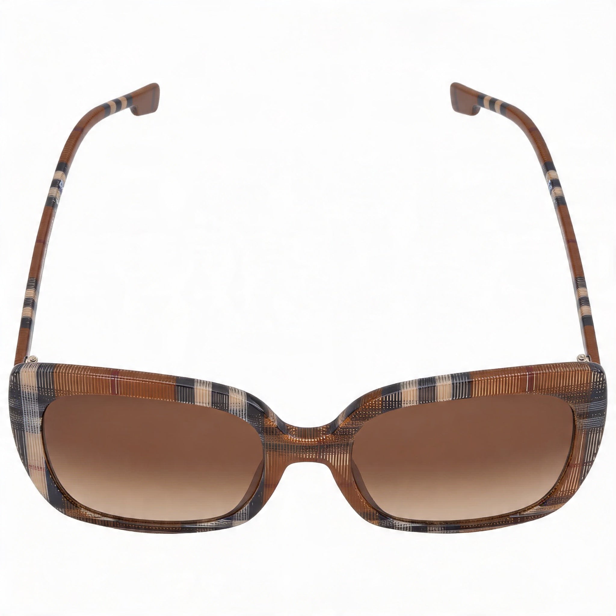BURBERRY Women's 0be4323 Check Brown Plastic, Brown Gradient UV Protection Lenses 54mm, Photo 3
