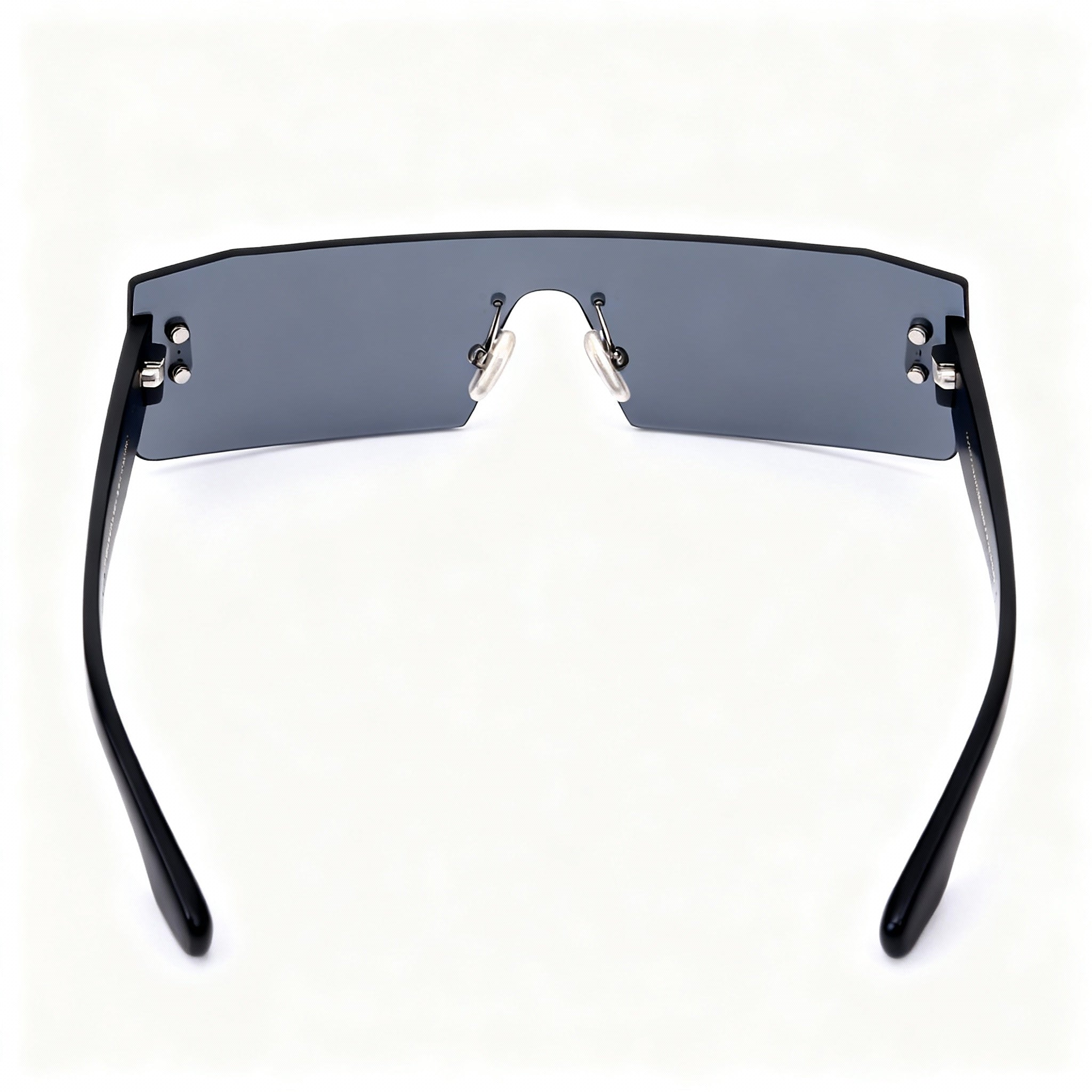 Victoria Beckham Vb241s Unisex Black Plastic Mask Sunglasses Gray Silver Flash Non-Polarized UV 62mm, Photo 4