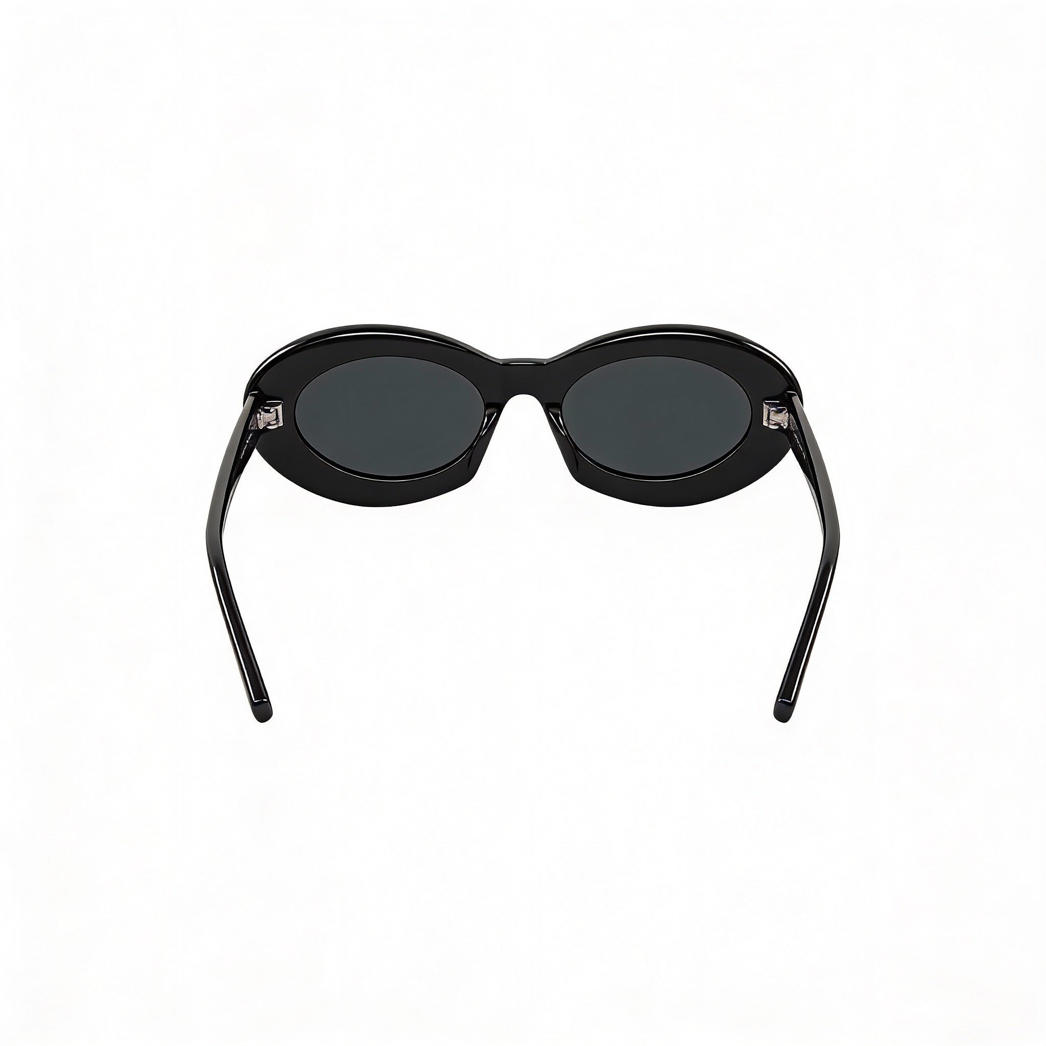 Gafas de sol Saint Laurent SL 594 para mujer, estilo retro, de acetato, color negro y blanco, con lentes negras y protección UV, Photo 3