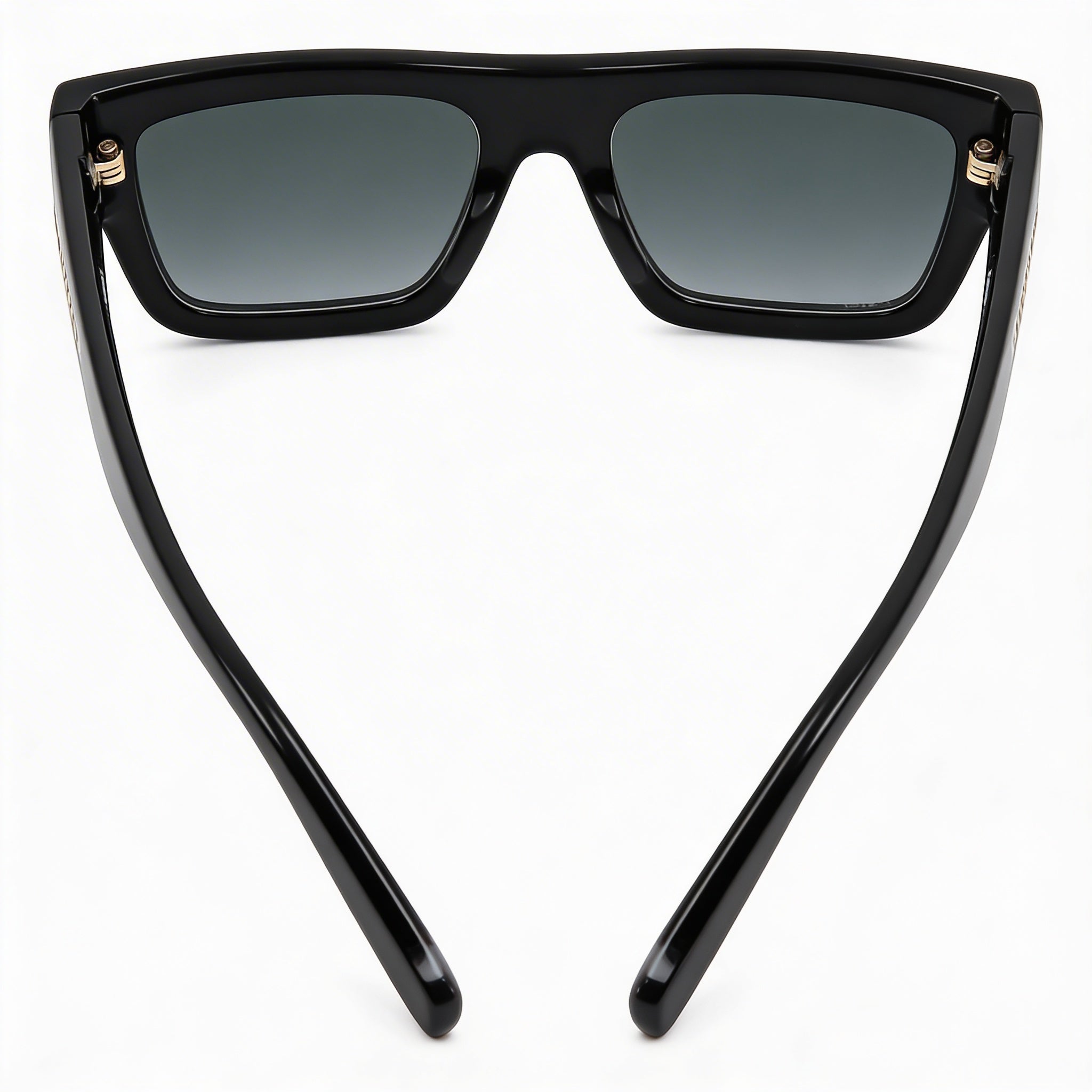 Missoni Gafas de sol clásicas para mujer, montura de acetato en gris oscuro y negro degradado con lentes grises degradadas, protección UV, 53 mm, Photo 4
